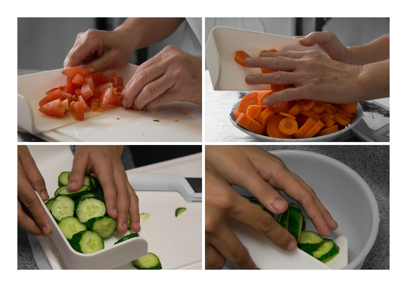 Test temperature，spoon，lid，Pot rack，yellow，Receive，Chopping board，Cut hand，kitchen knife，