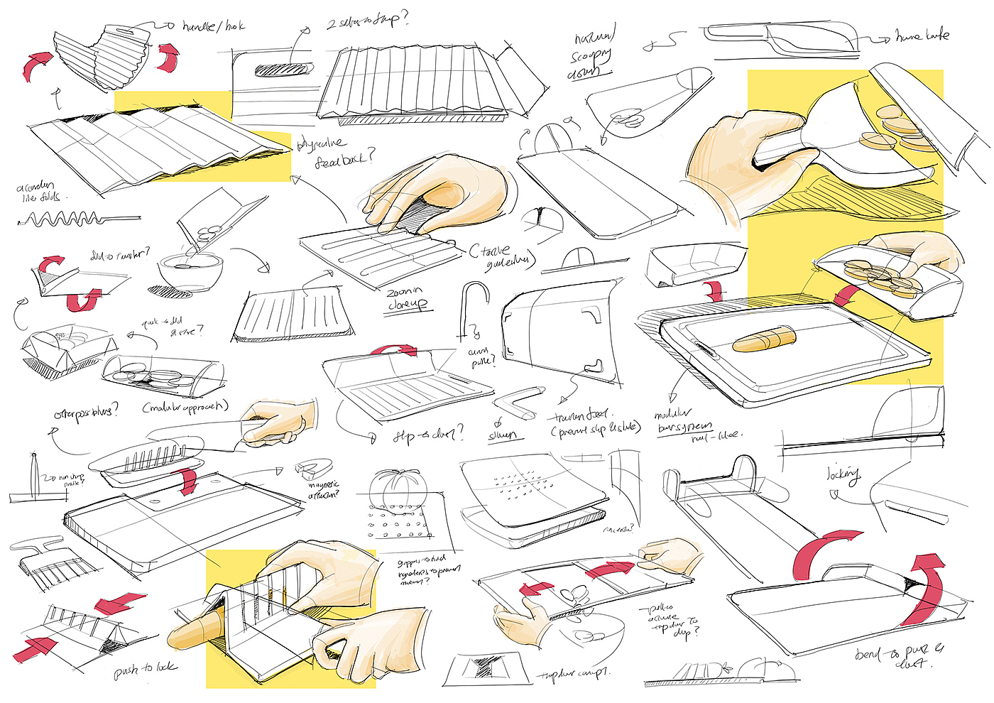 Test temperature，spoon，lid，Pot rack，yellow，Receive，Chopping board，Cut hand，kitchen knife，