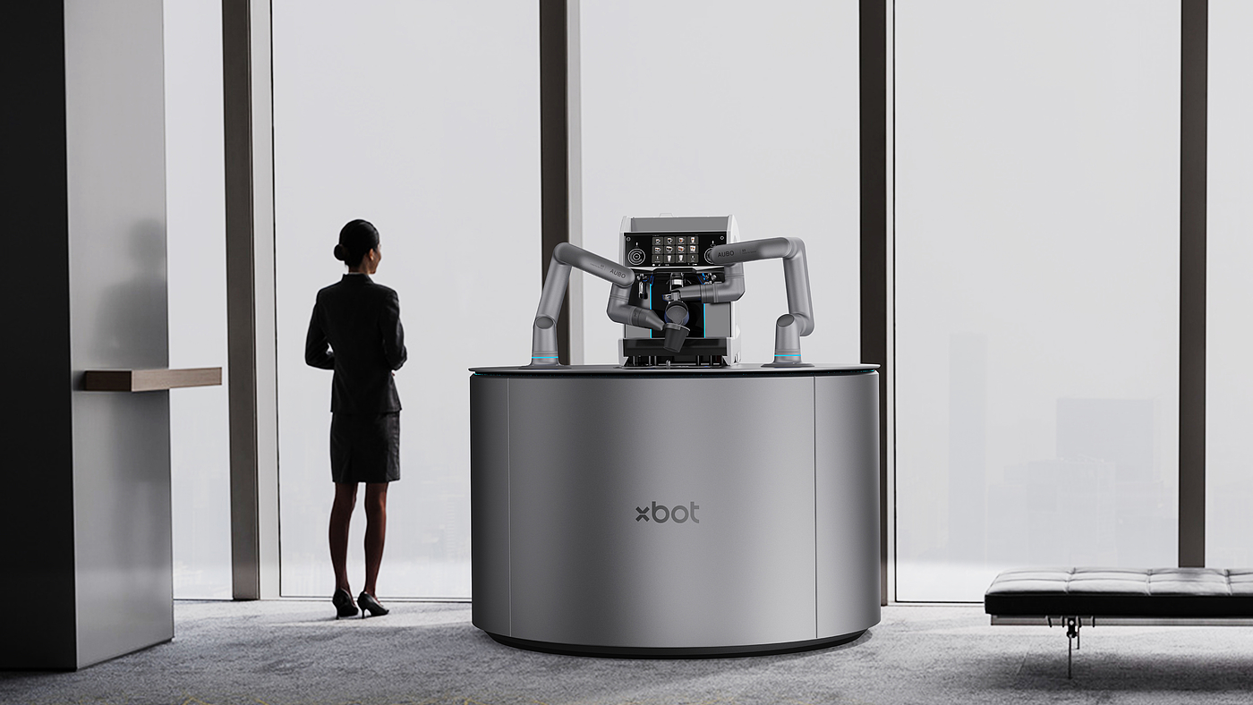 机械臂，机器人，工业设计，咖啡机器人，