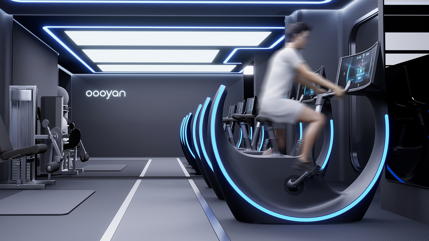 Spinning bike，Fitness Equipment，industrial design，