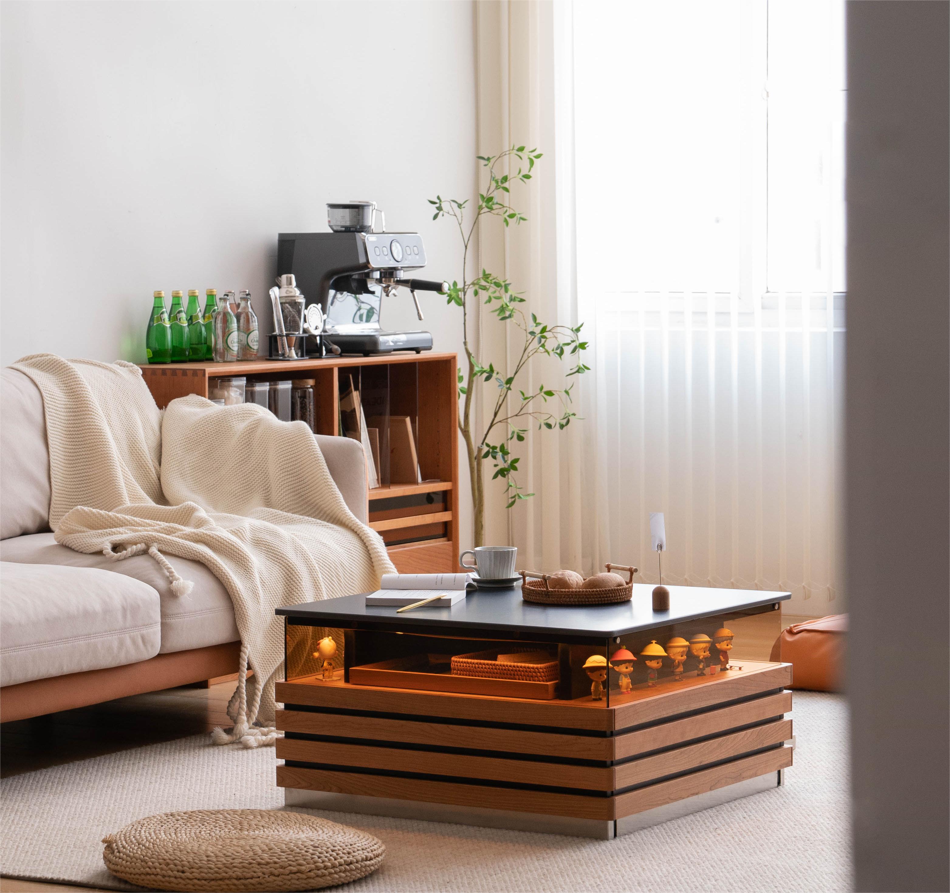 Solid wood furniture，furniture design ，product design，tea table，Display cabinet，