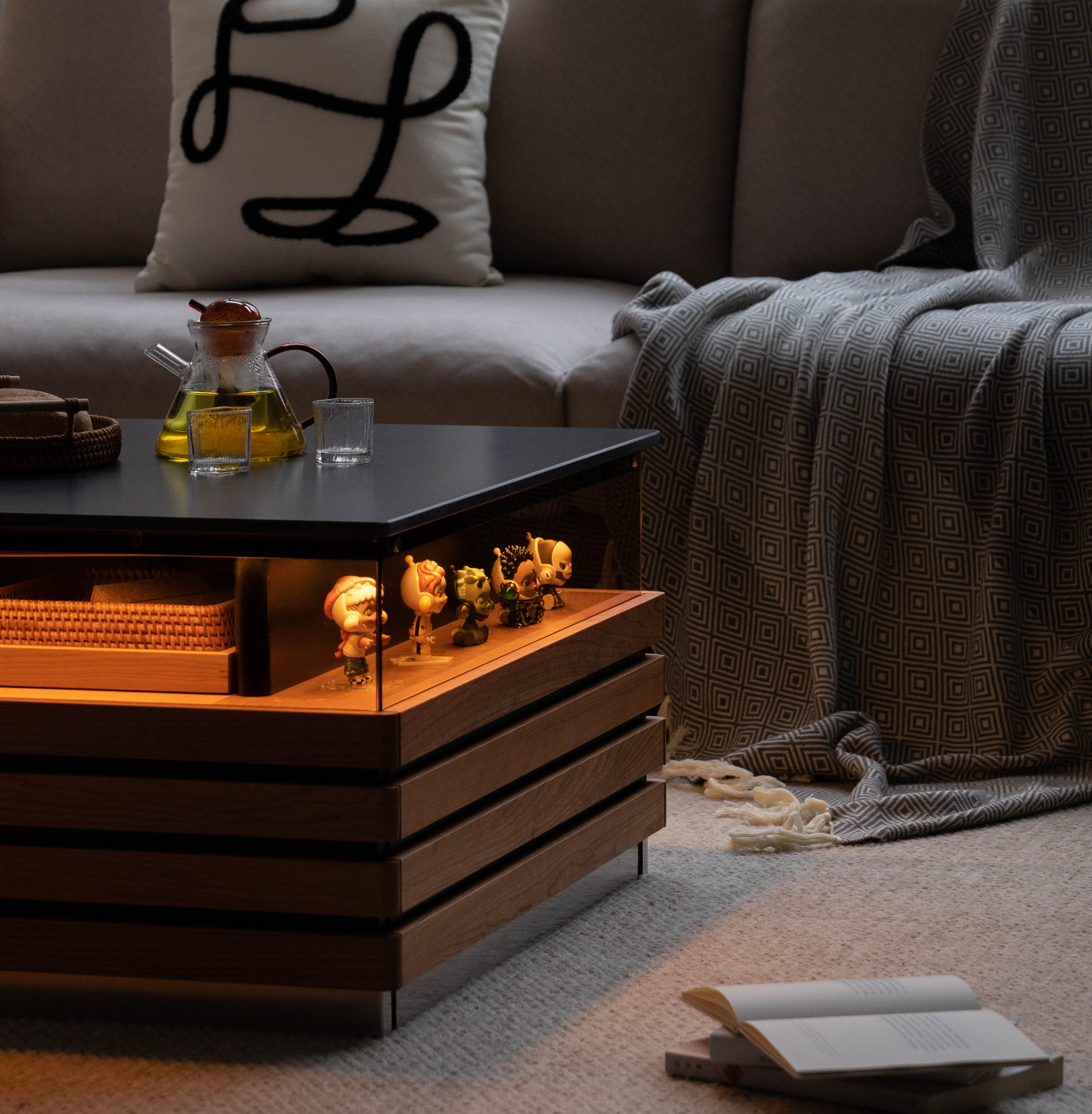 Solid wood furniture，furniture design ，product design，tea table，Display cabinet，