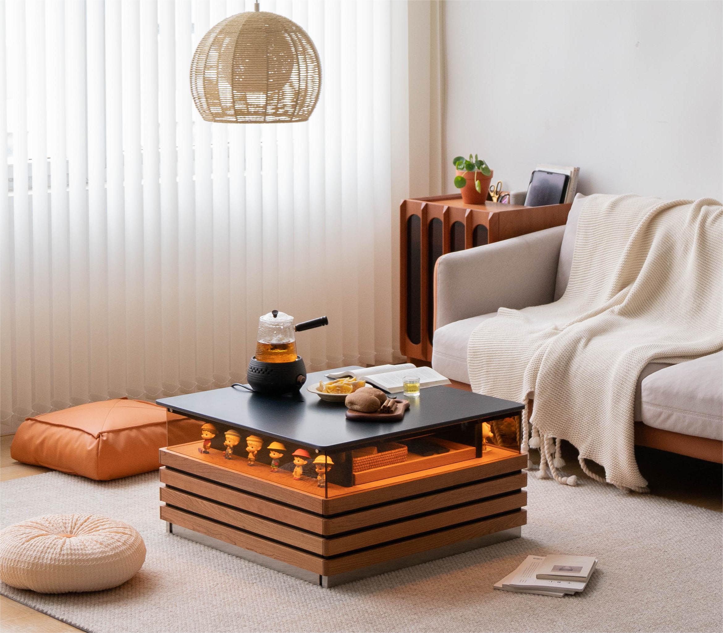 Solid wood furniture，furniture design ，product design，tea table，Display cabinet，