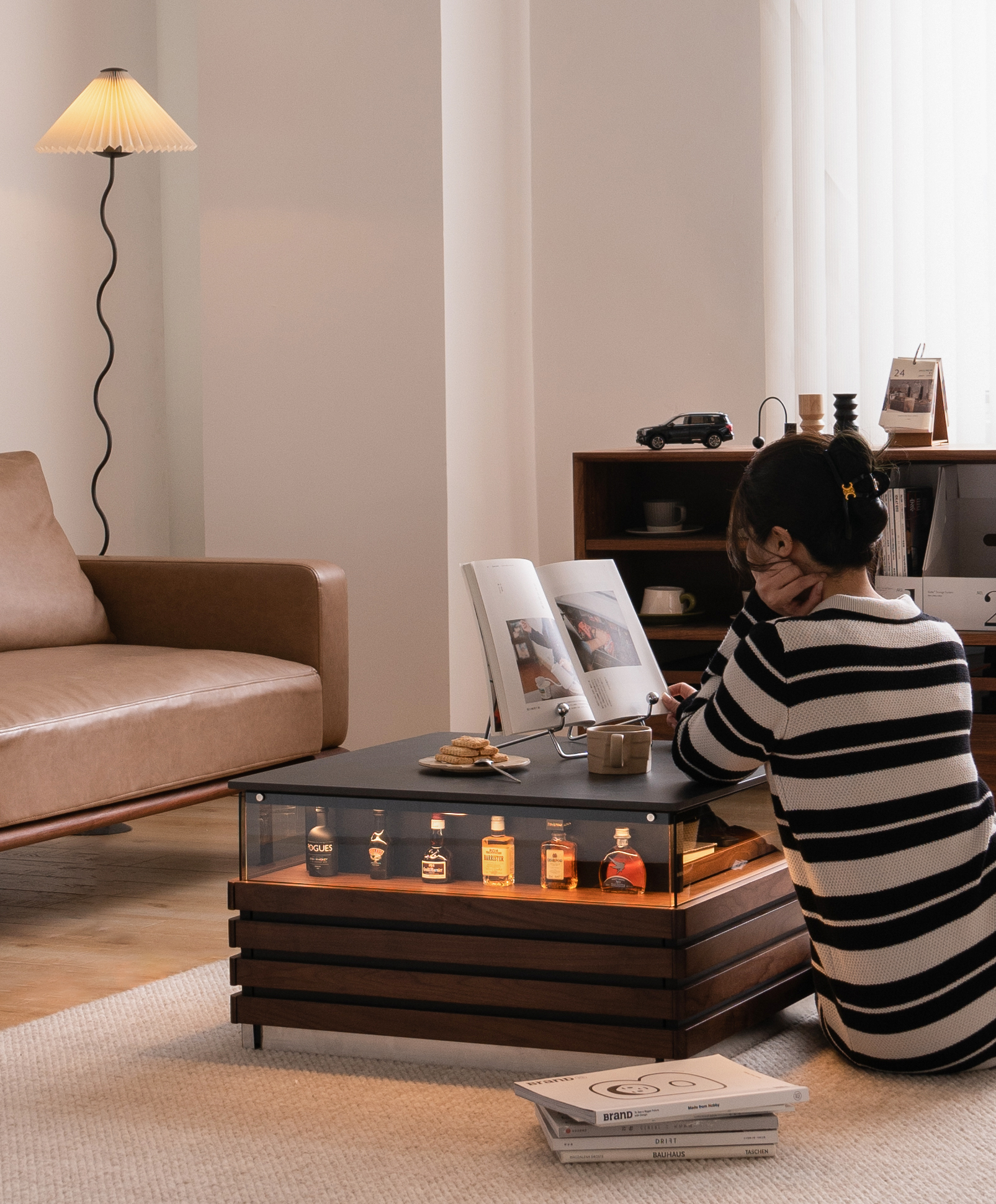 Solid wood furniture，furniture design ，product design，tea table，Display cabinet，