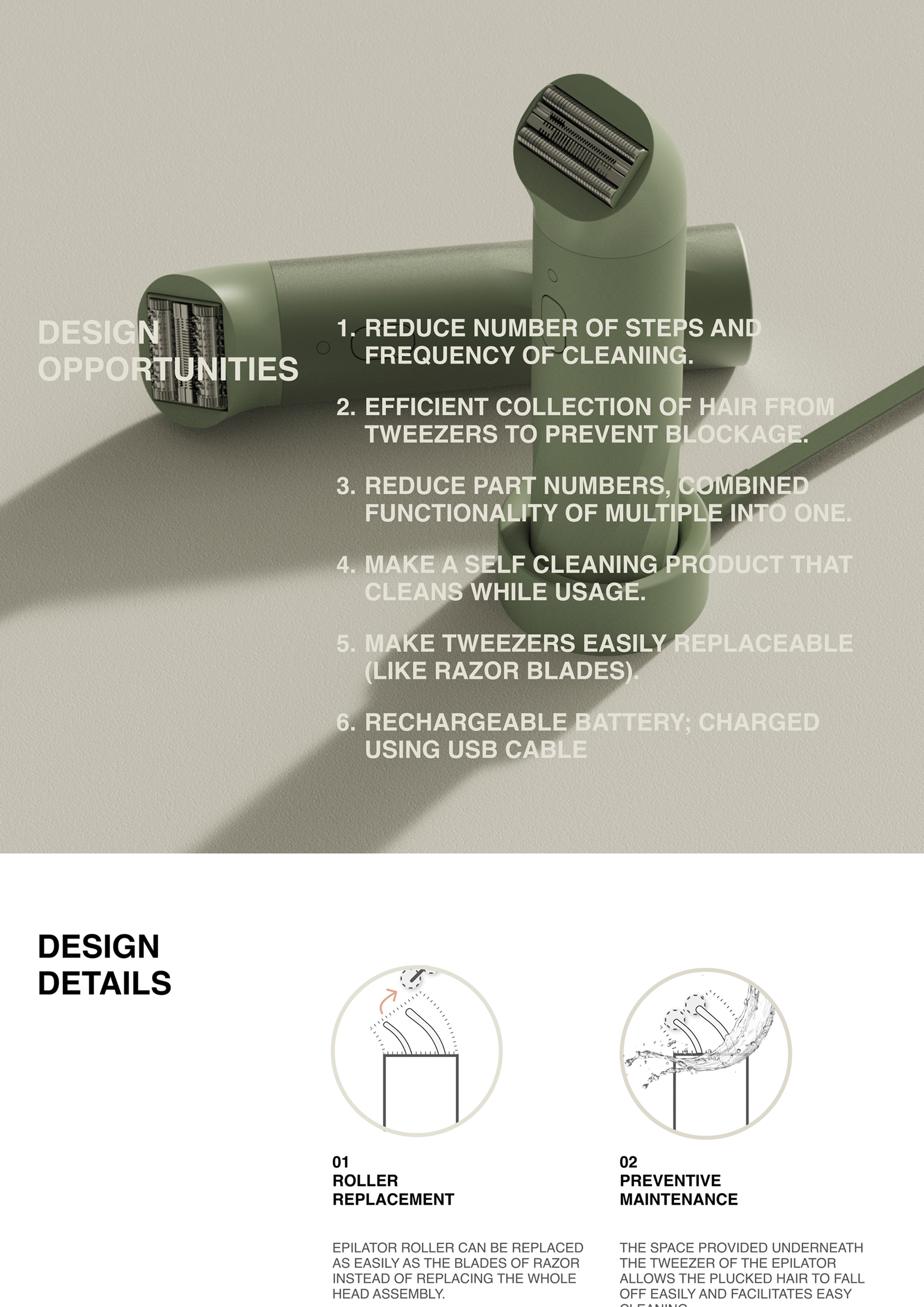 Glade，Sustainable hair removal instrument，