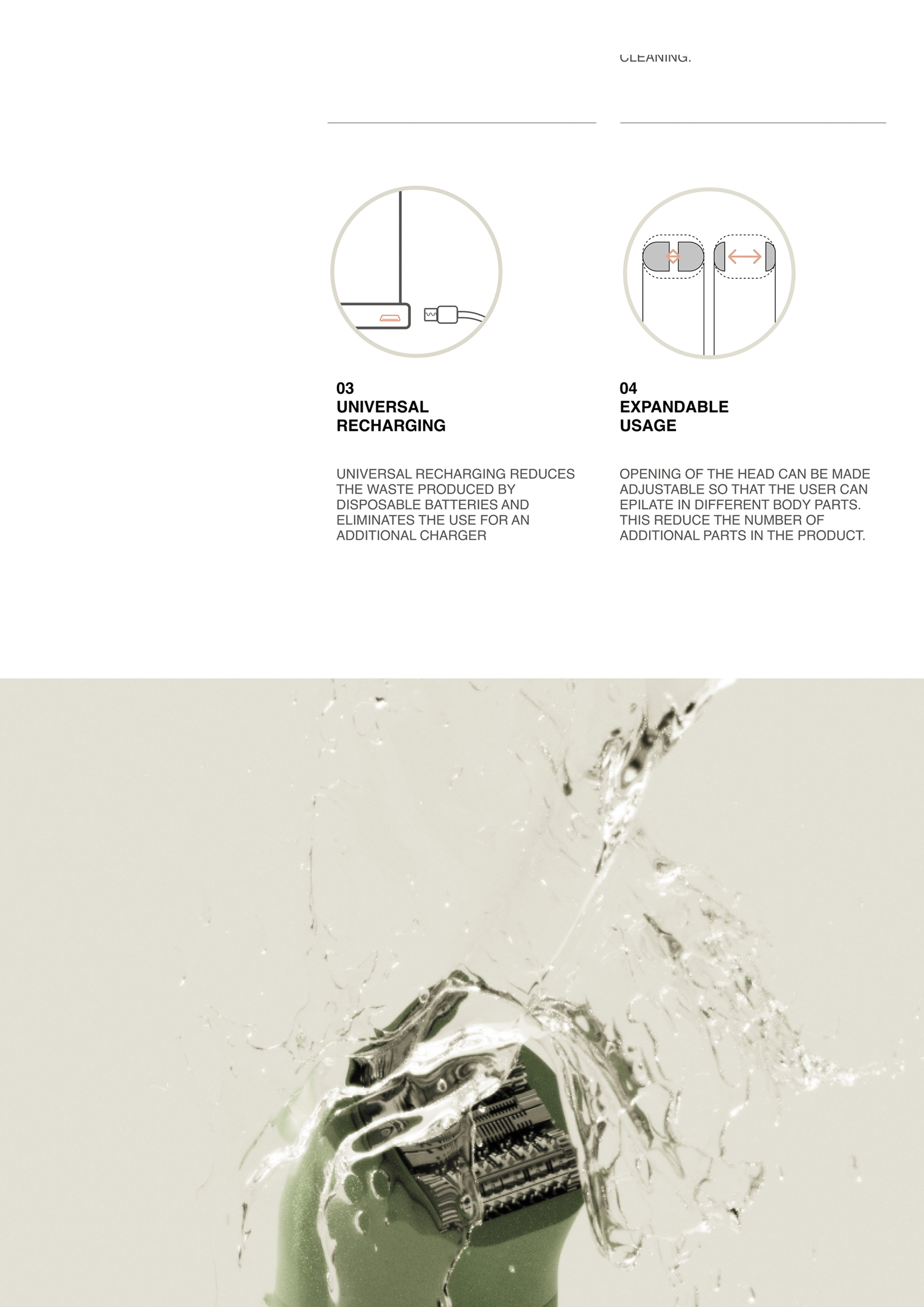 Glade，Sustainable hair removal instrument，