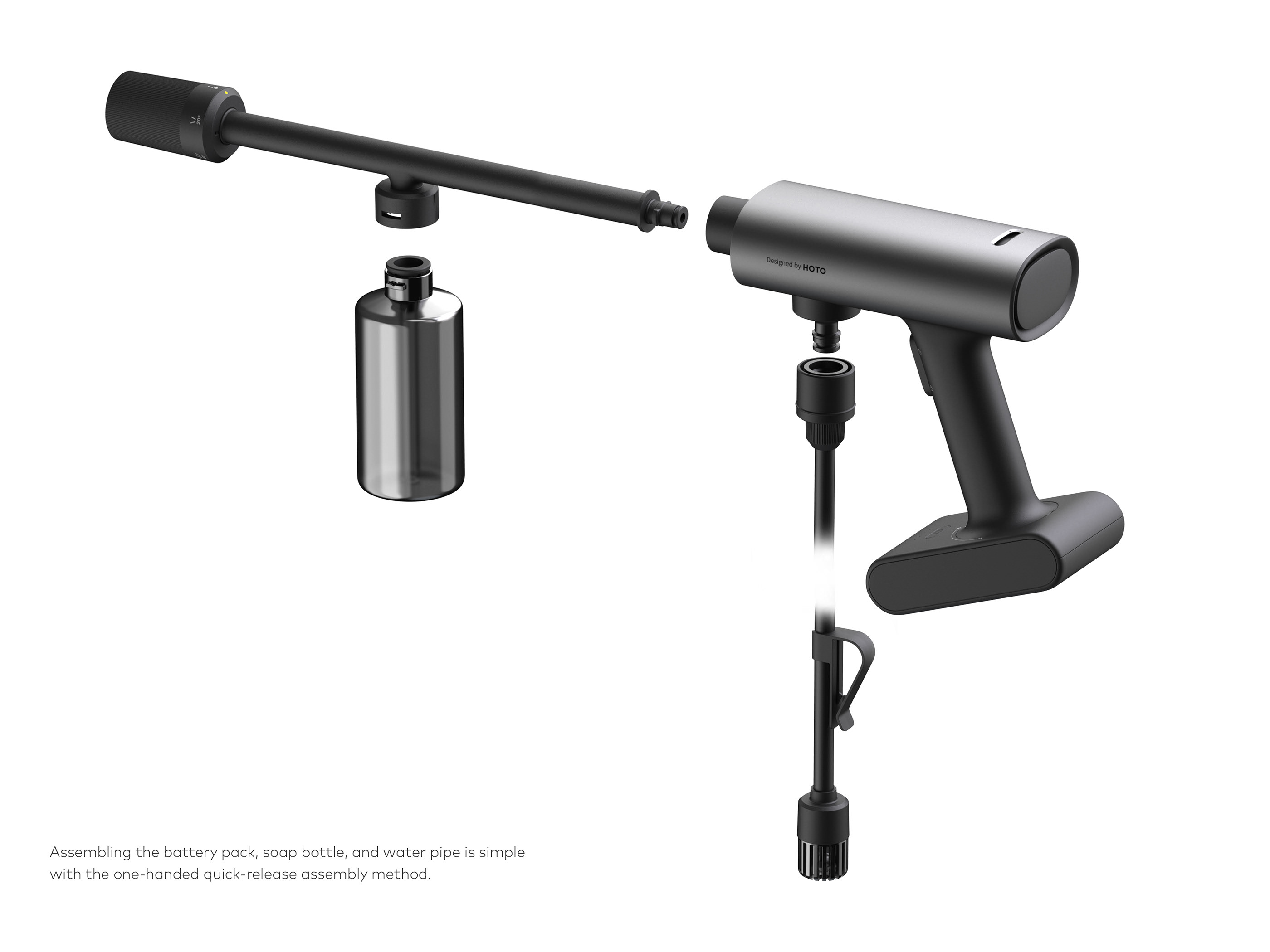 High pressure water gun，Household tools，industrial design，product design，diy，Little Monkey Tools，