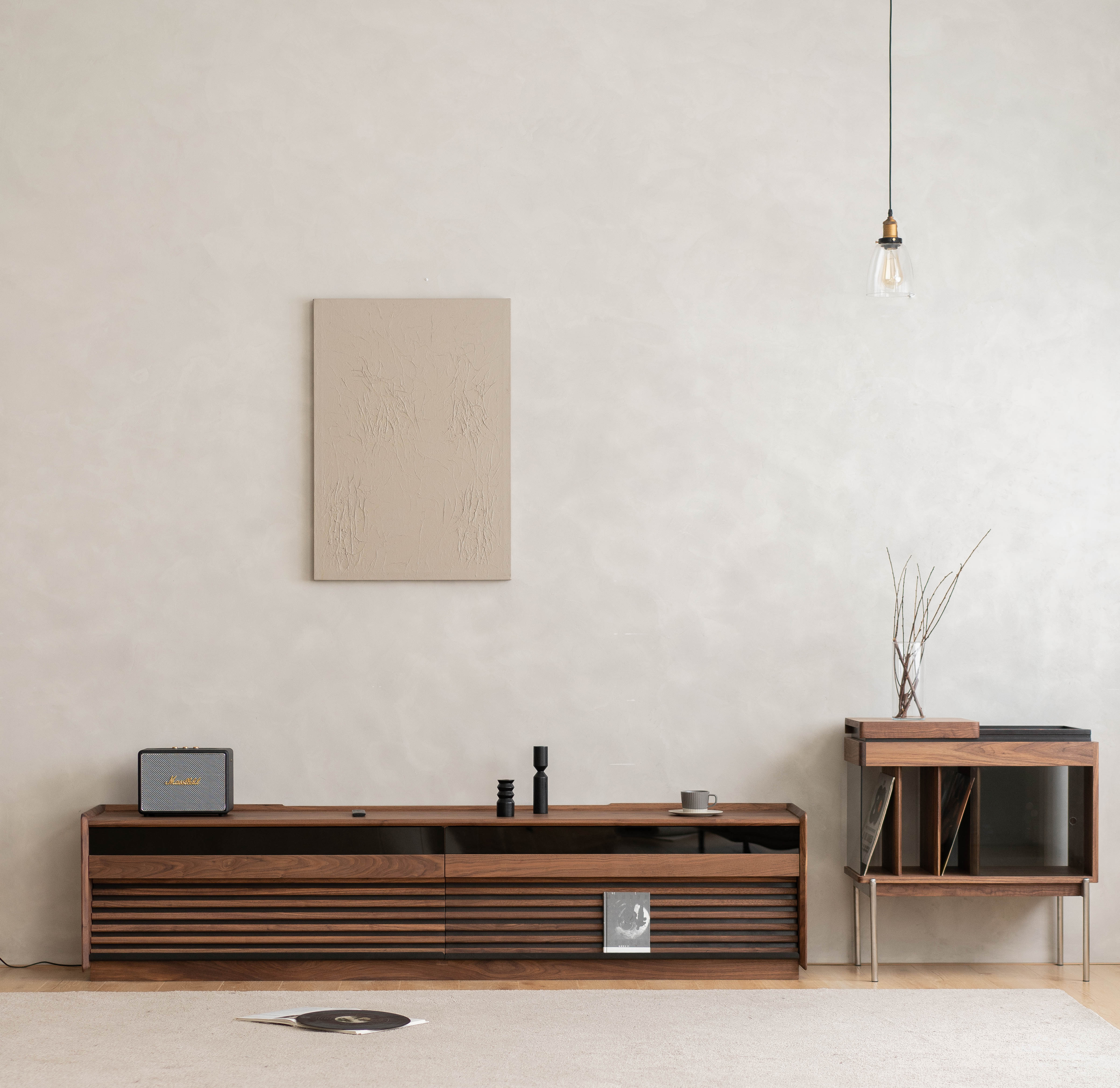 Solid wood furniture，furniture design ，product design，TV cabinet，No main lamp，Atmosphere lamp，