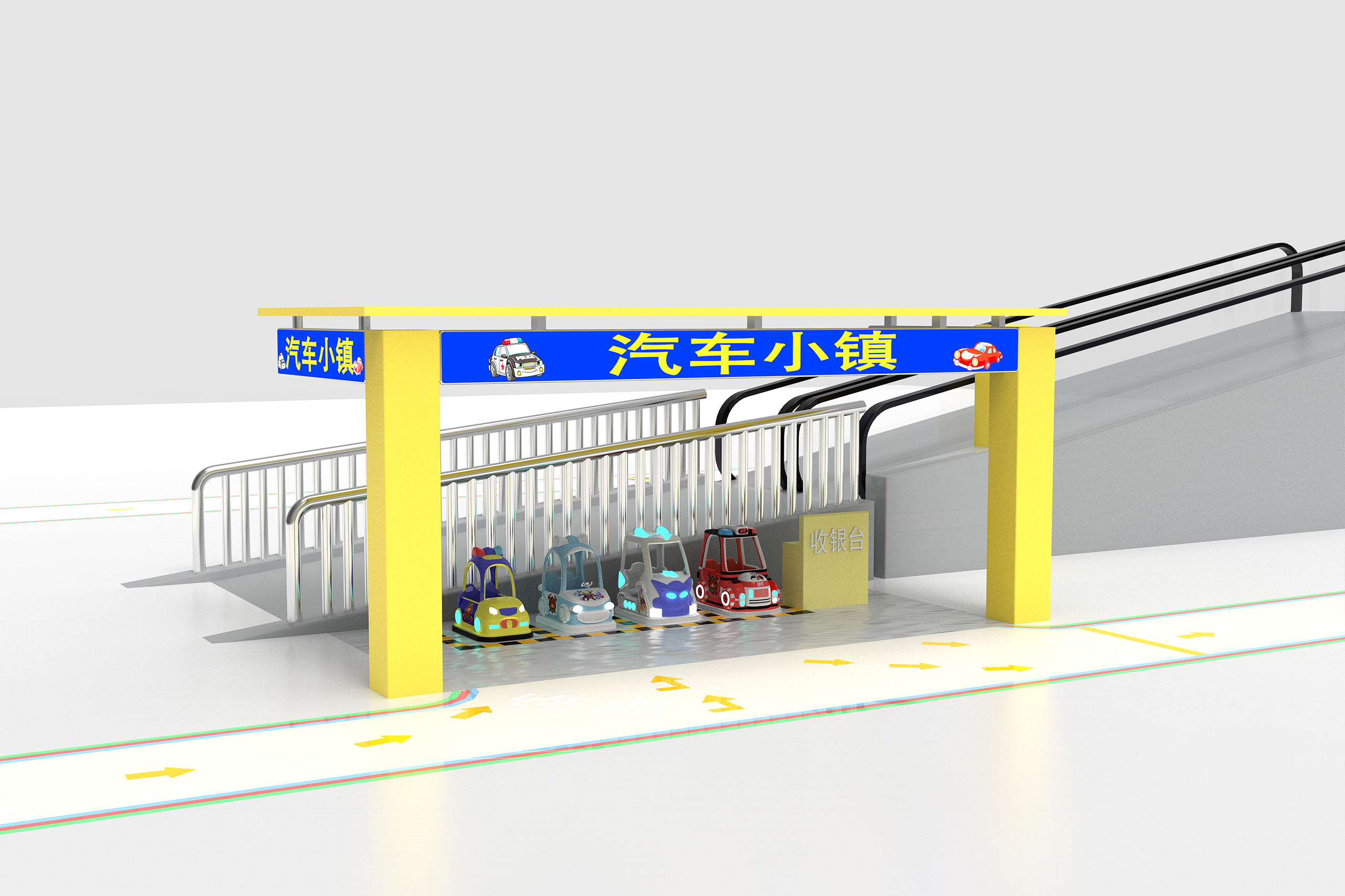 Amusement equipment，Children's Square Car，