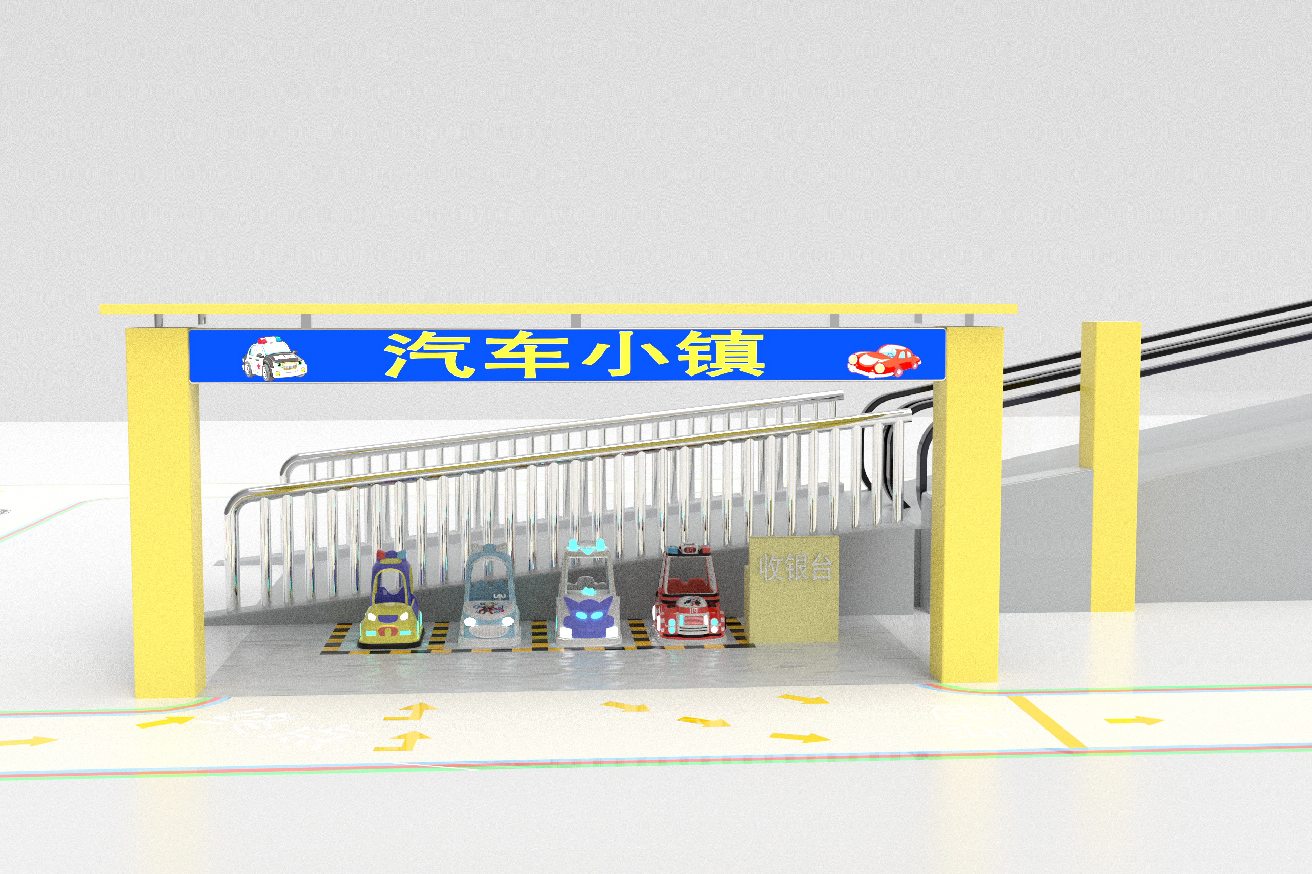 Amusement equipment，Children's Square Car，