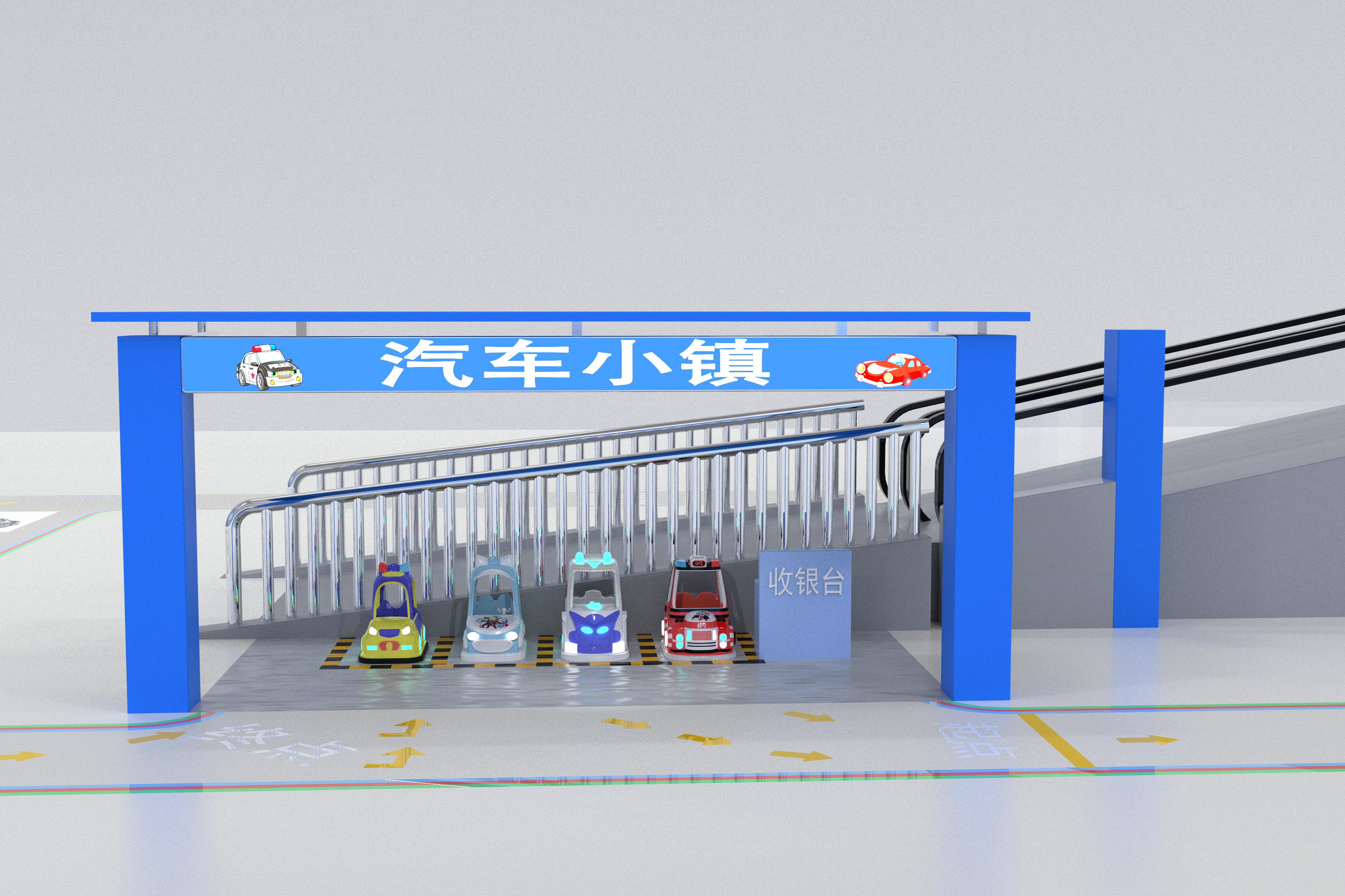 Amusement equipment，Children's Square Car，