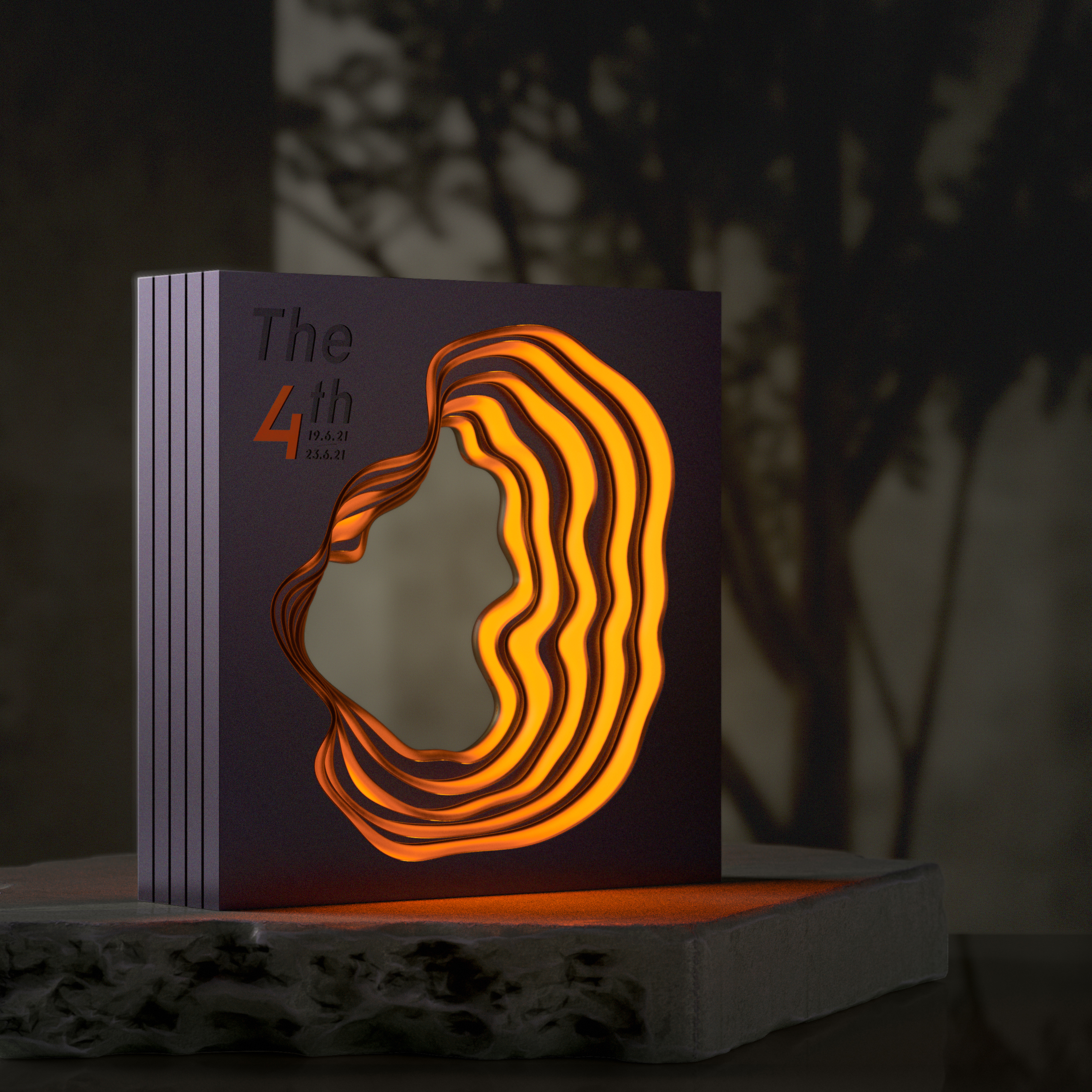 Atmosphere lamp，Lighting lamps，packing design，originality，Product rendering，annual ring，Product animation，Visual expression，