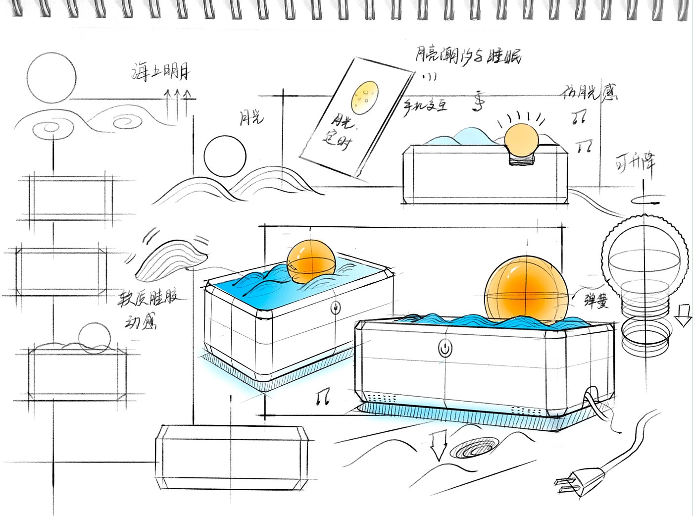 Lamp Sketch Design，product design，industrial design，