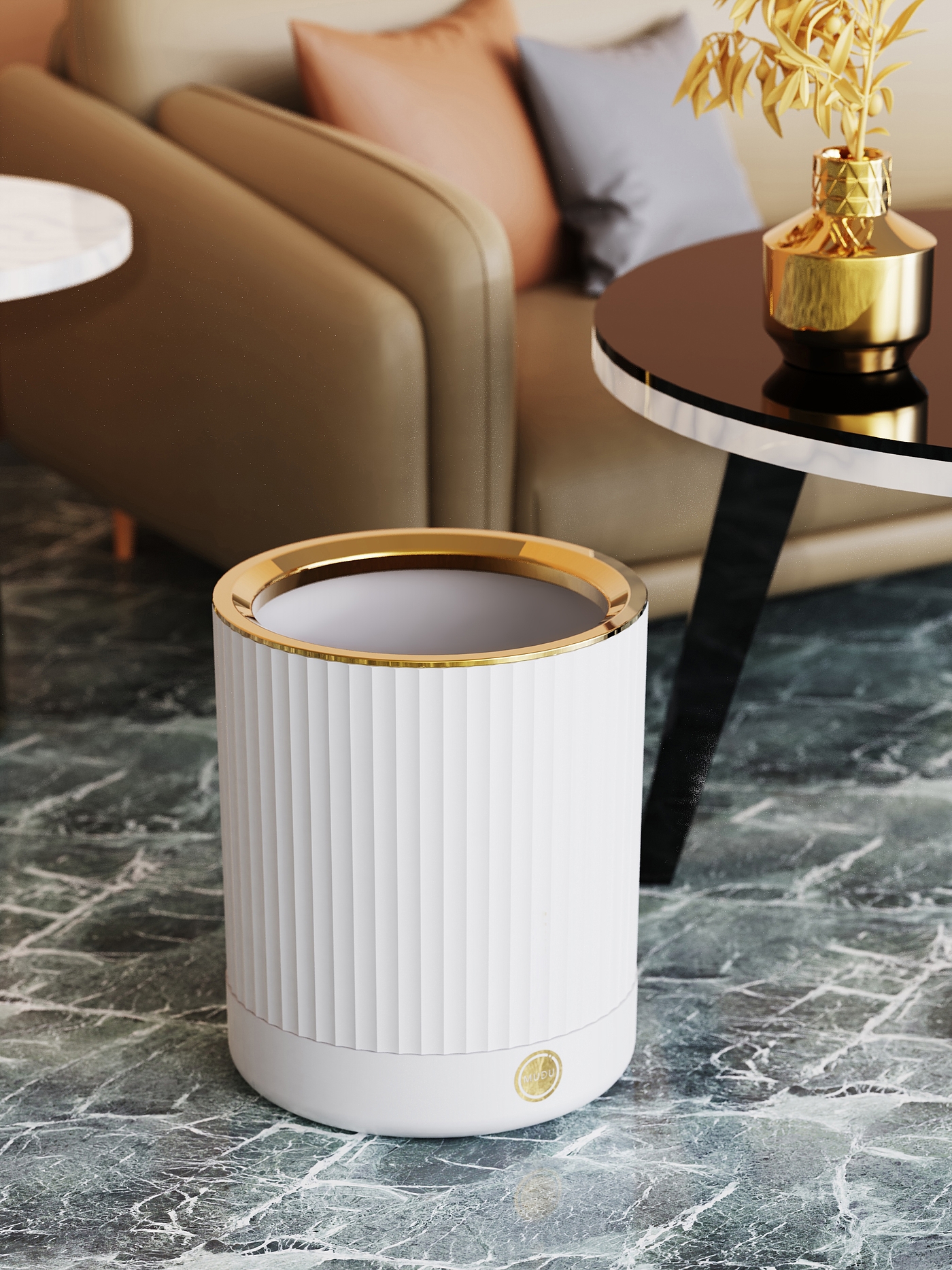 trash can，
