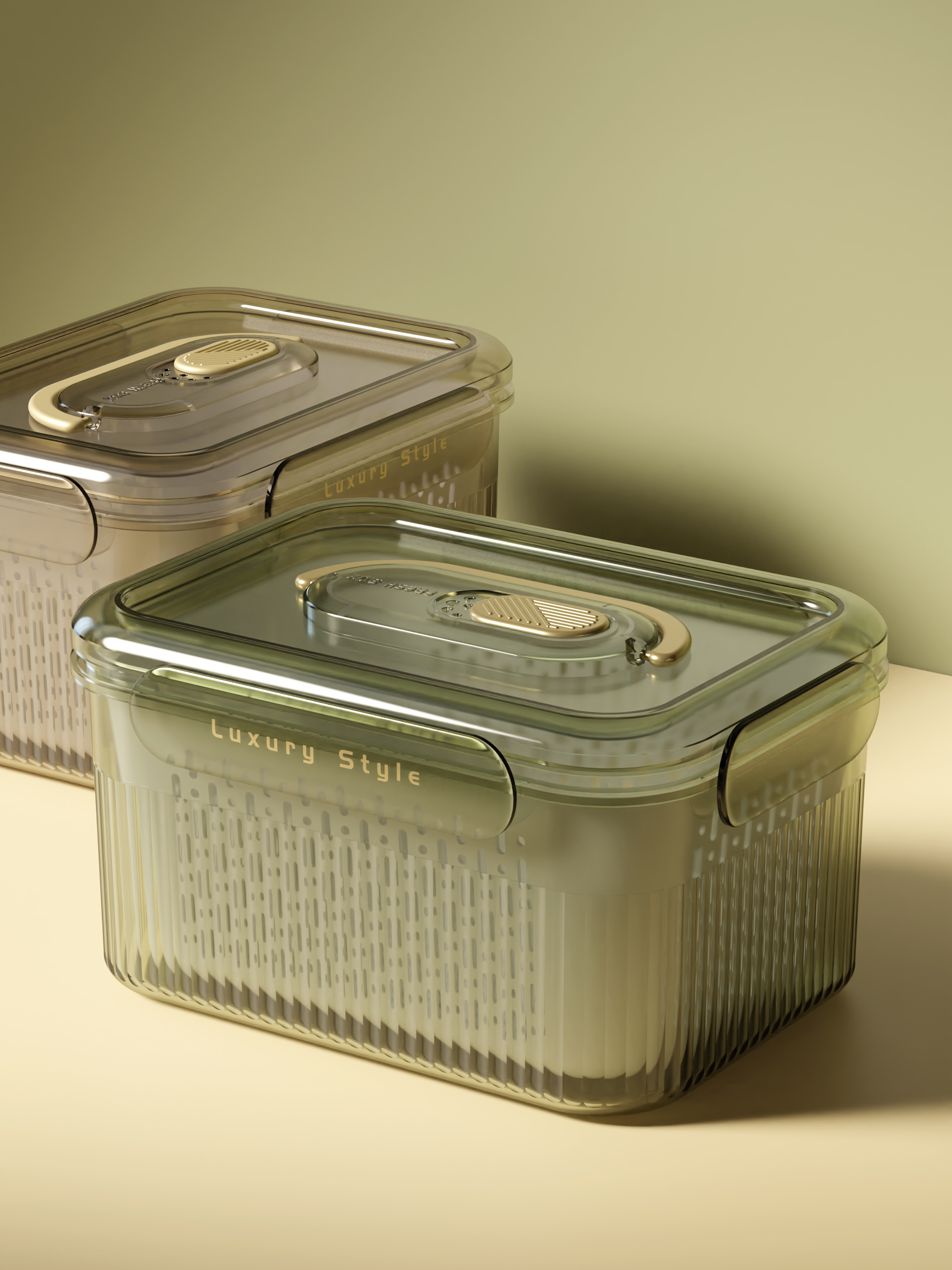 Refrigerator storage box，storage box，Light Luxury Storage Box，Drain storage box，Refrigerator fresh-keeping box，Fresh keeping box，