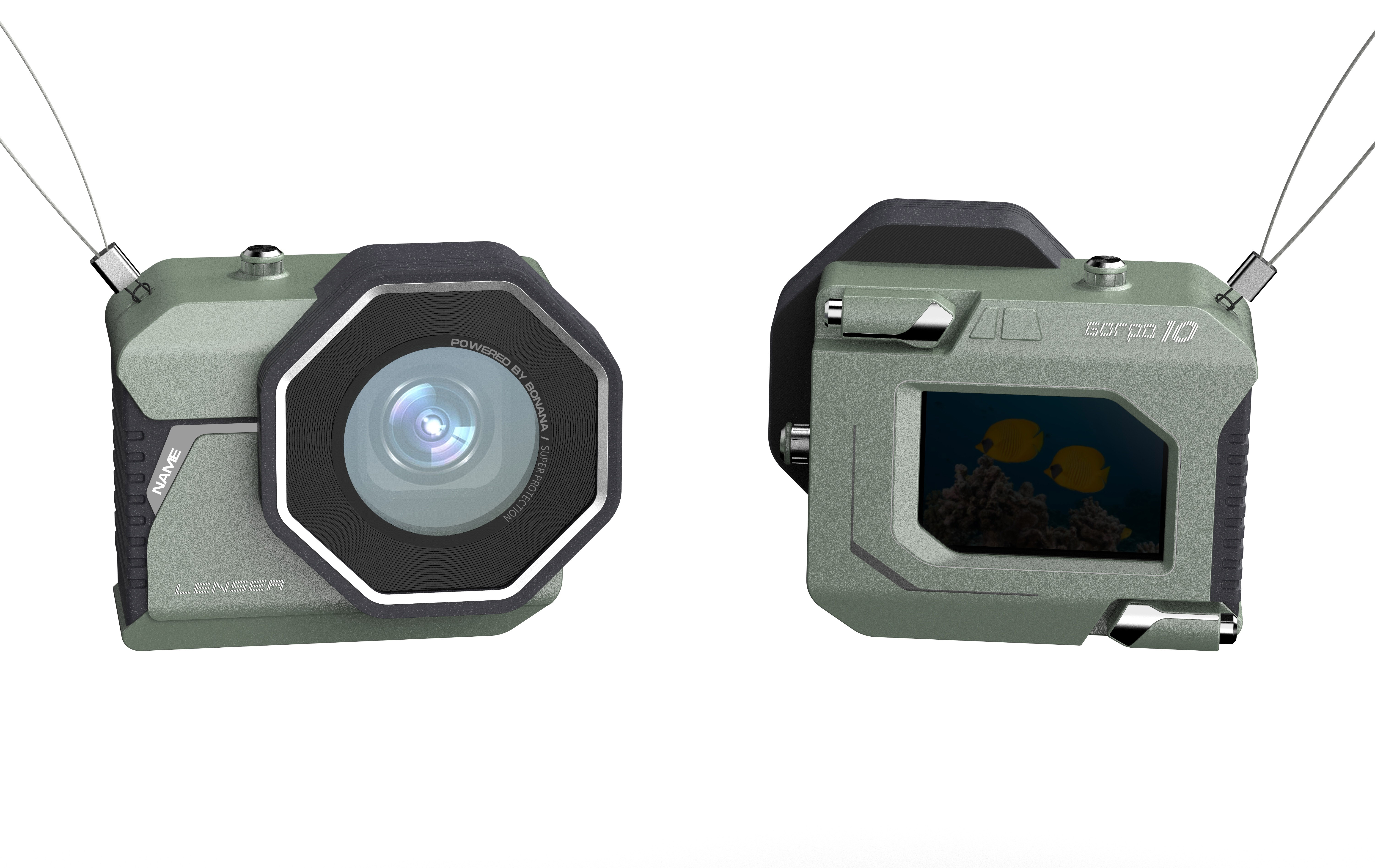 Underwater camera，Camera case，gopro，Underwater photography，product design，Appearance design，