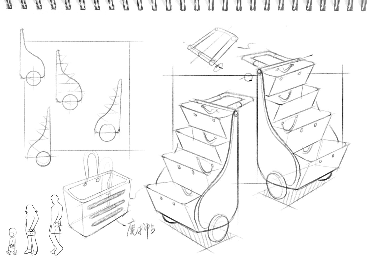 Storage basket design，Product sketch，Board Sketch，Schematic Diagram，industrial design，