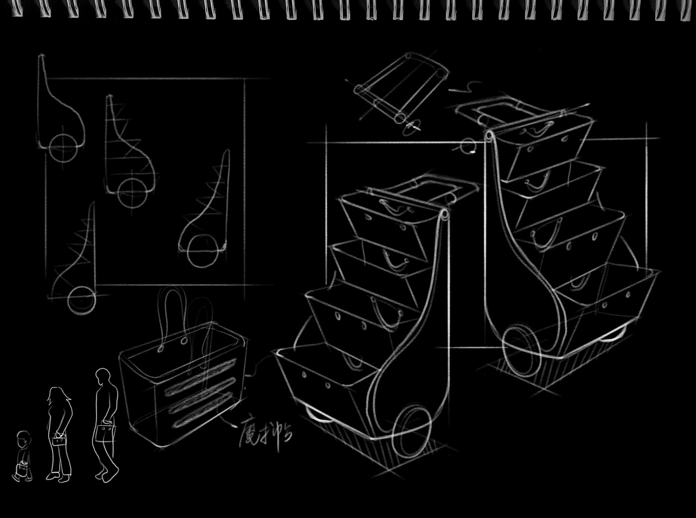 Storage basket design，Product sketch，Board Sketch，Schematic Diagram，industrial design，