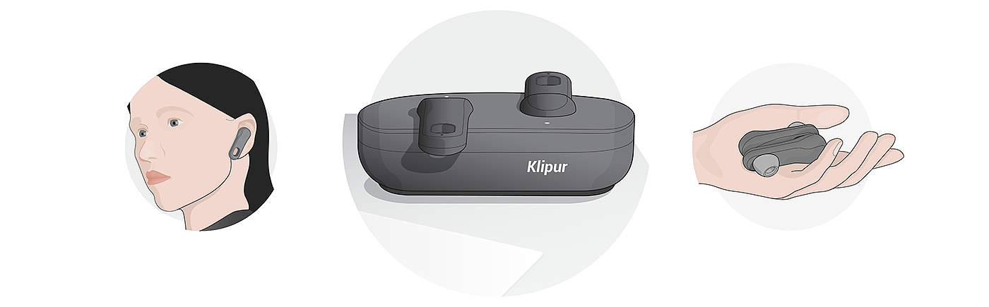 Klipur，Wireless earplugs，comfortable，convenient，