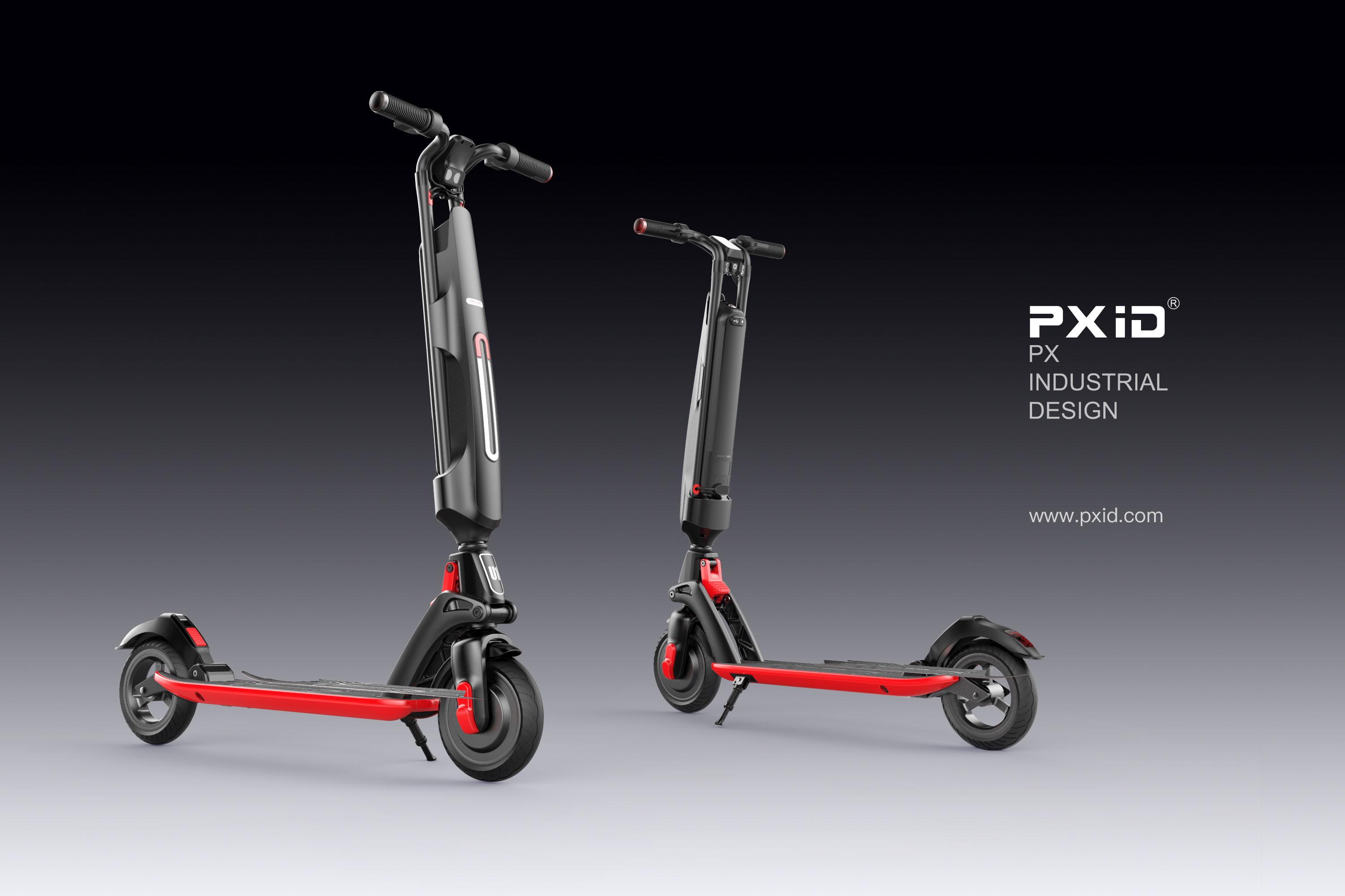Product oriented industrial design，pxid，Design of walking tools for the elderly，Balance car design，Scooter design，Design of electric scooter，