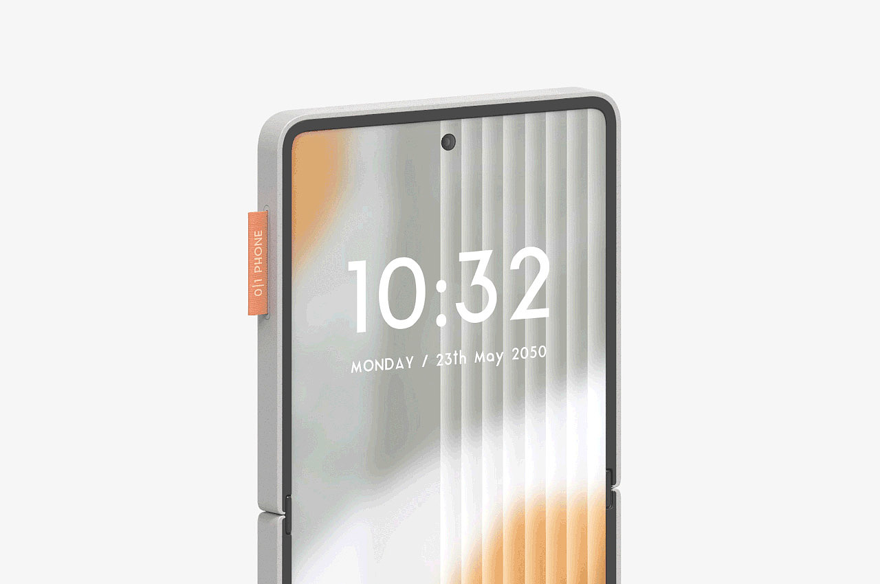 Folding mobile phone，Minimalist，Clock，fashion，Accessories，