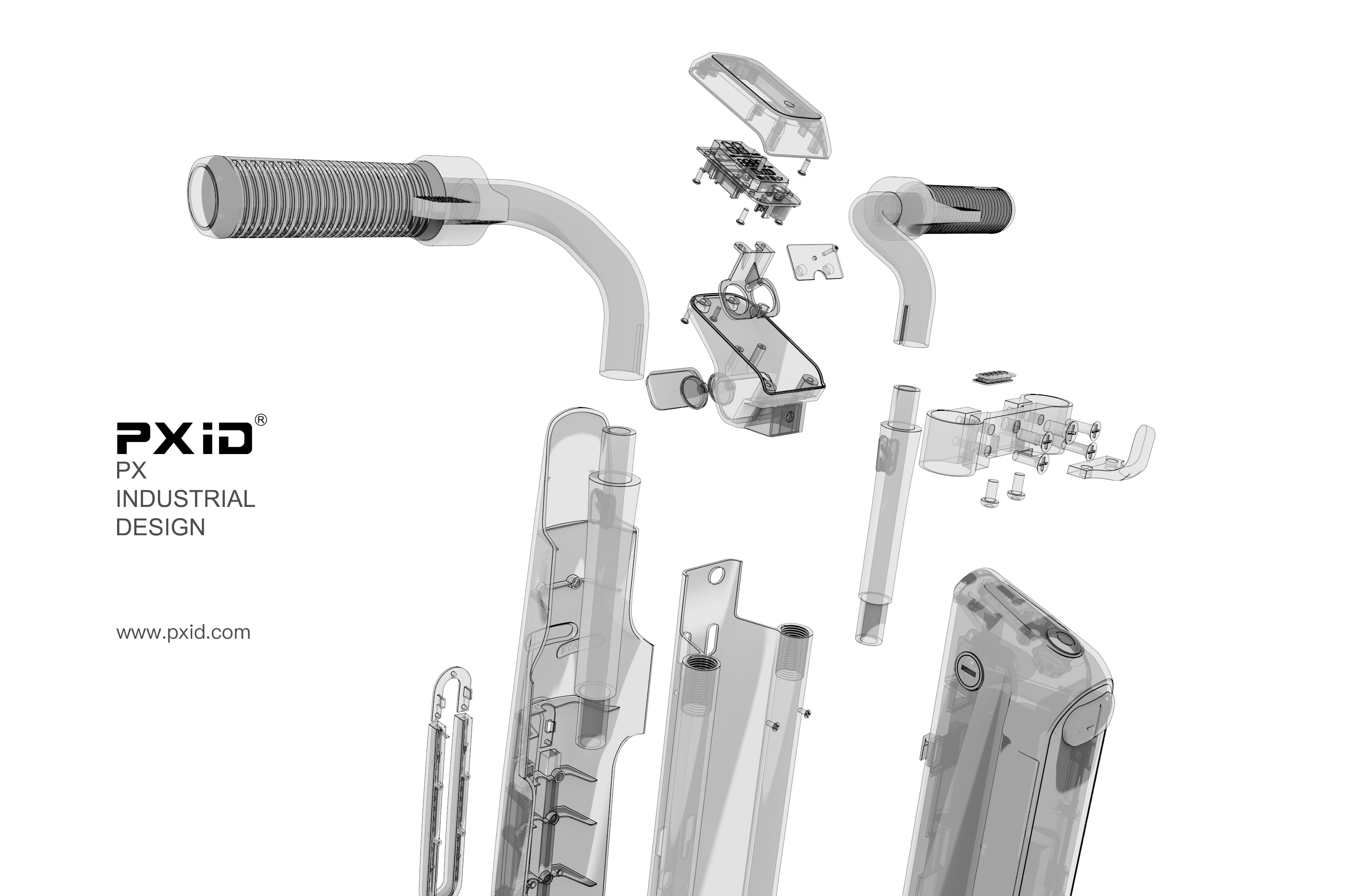 Product oriented industrial design，pxid，Design of walking tools for the elderly，Balance car design，Scooter design，Design of electric scooter，