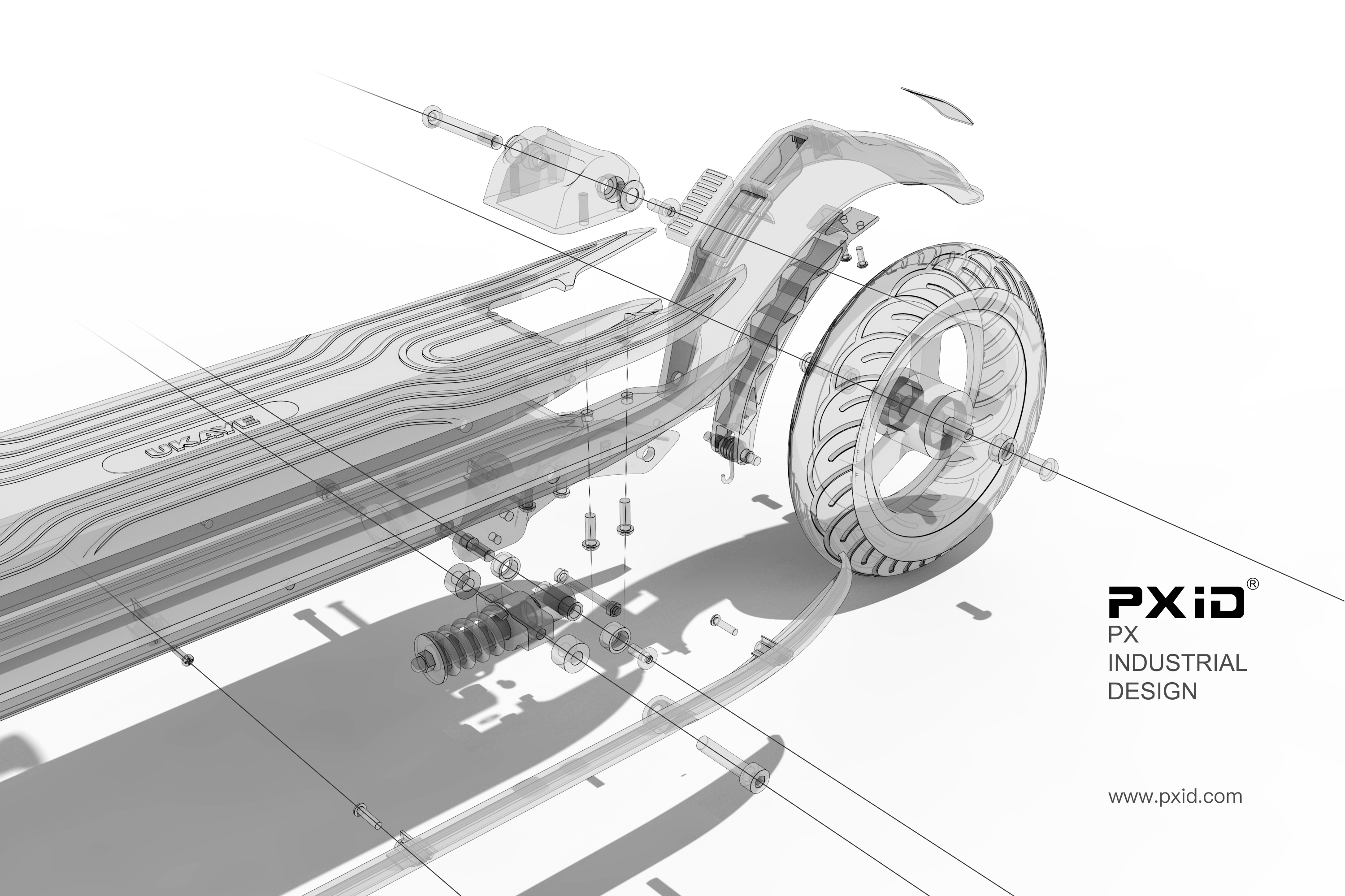 Product oriented industrial design，pxid，Design of walking tools for the elderly，Balance car design，Scooter design，Design of electric scooter，