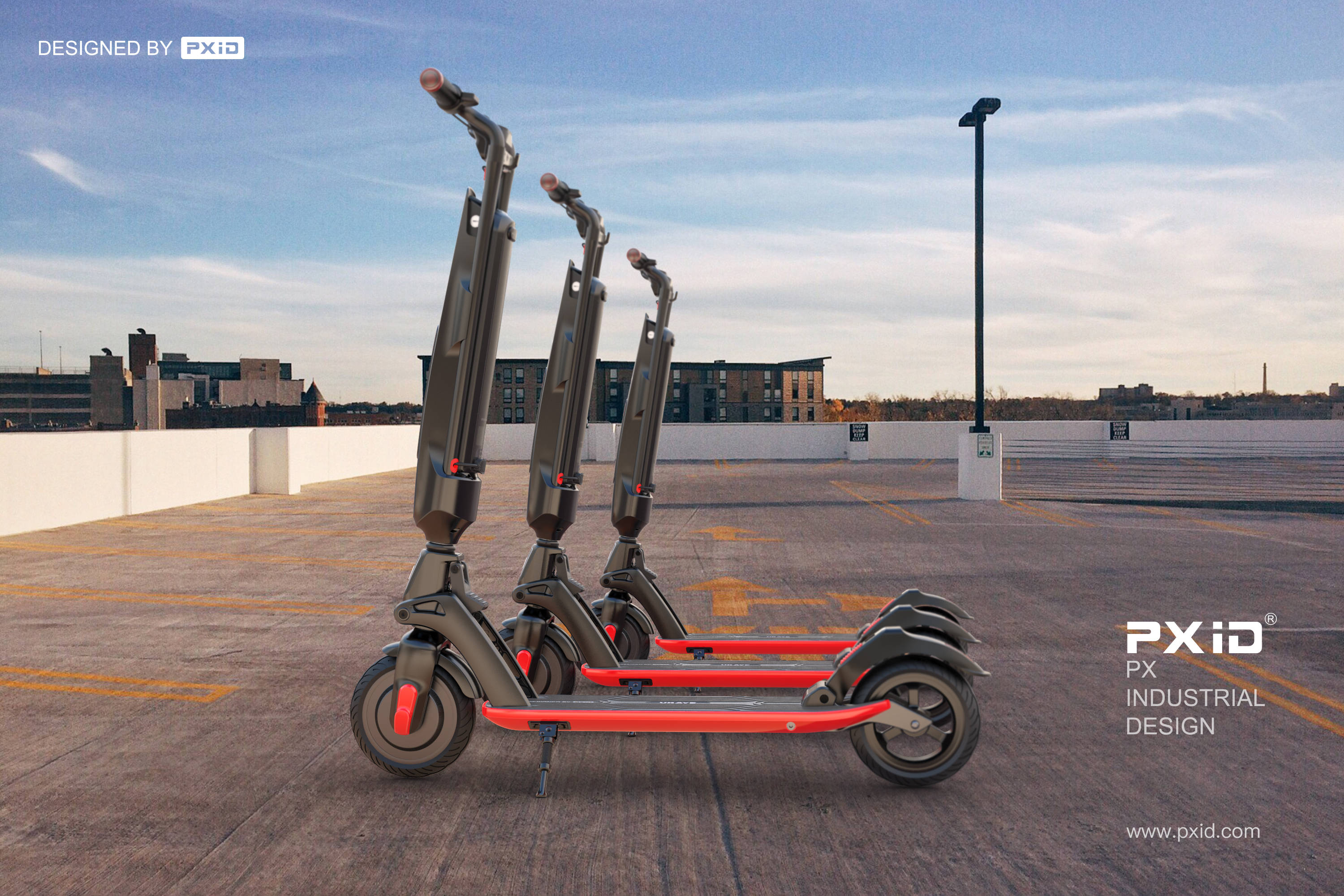 Product oriented industrial design，pxid，Design of walking tools for the elderly，Balance car design，Scooter design，Design of electric scooter，