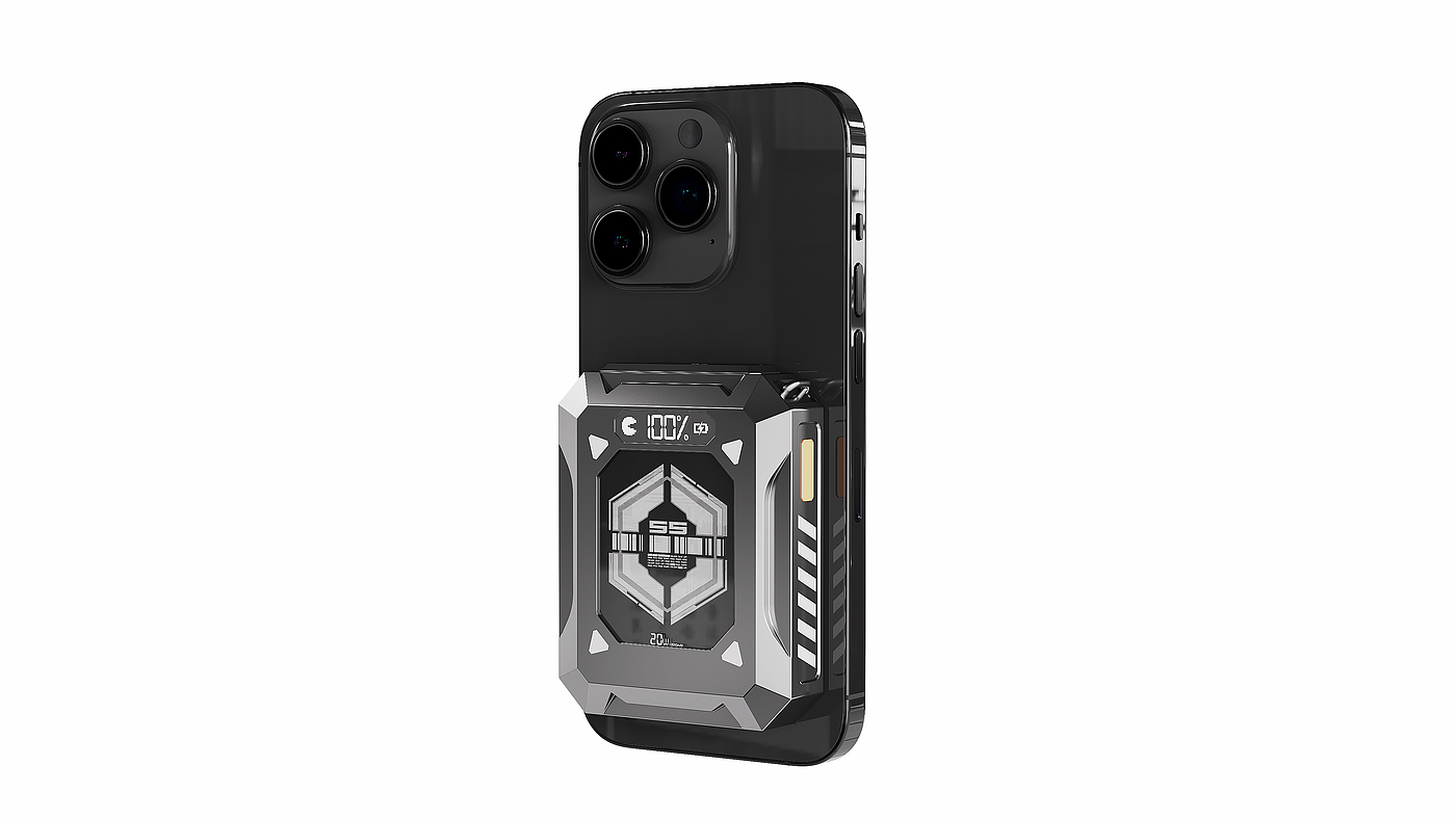 Magnetic attraction，portable source，Wireless charging treasure，portable battery，Tide play，