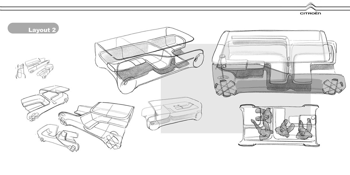 Citroën One，automobile，vehicle，Concept Car，