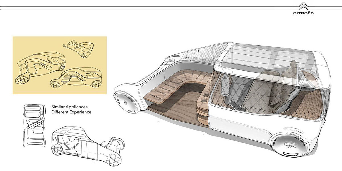 Citroën One，automobile，vehicle，Concept Car，
