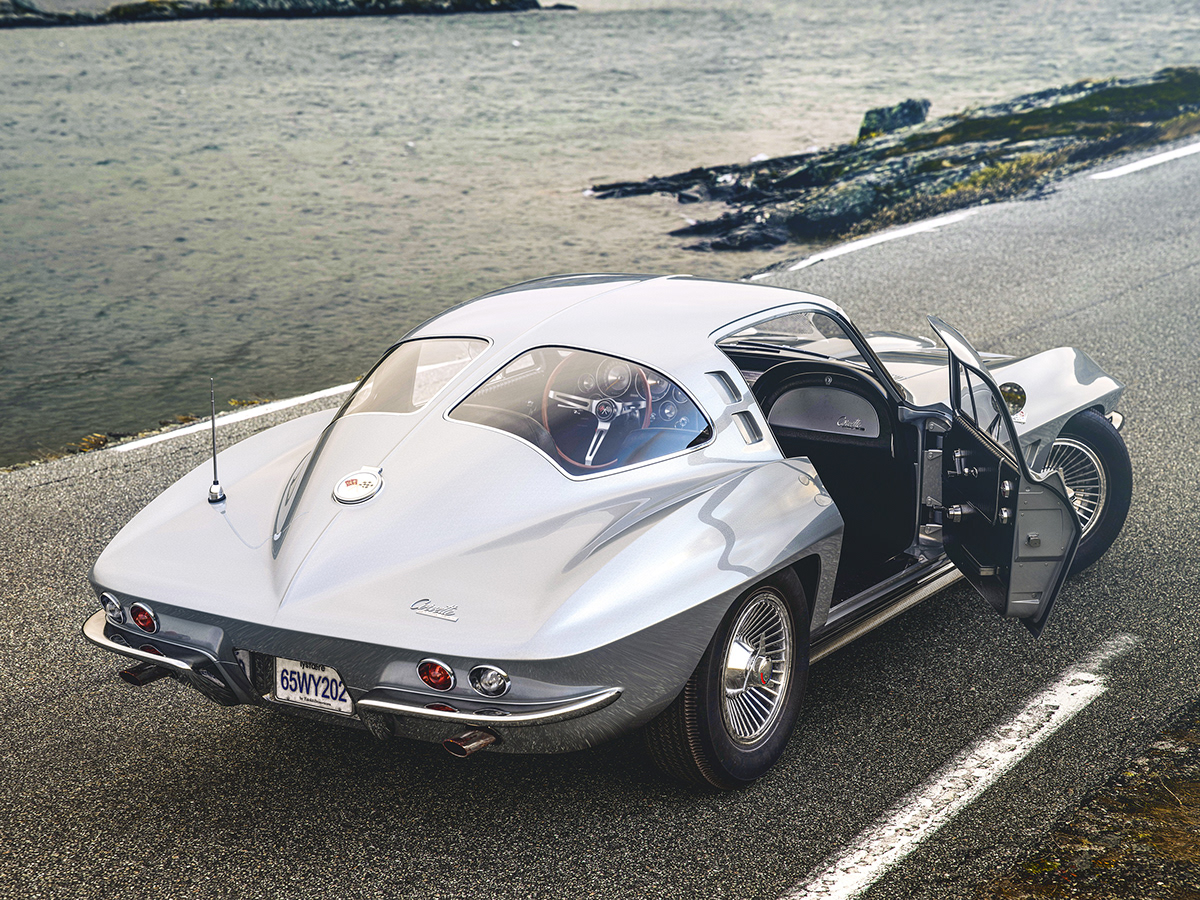 automobile，vehicle，Snow，Corvette Stingray，C2 1963，