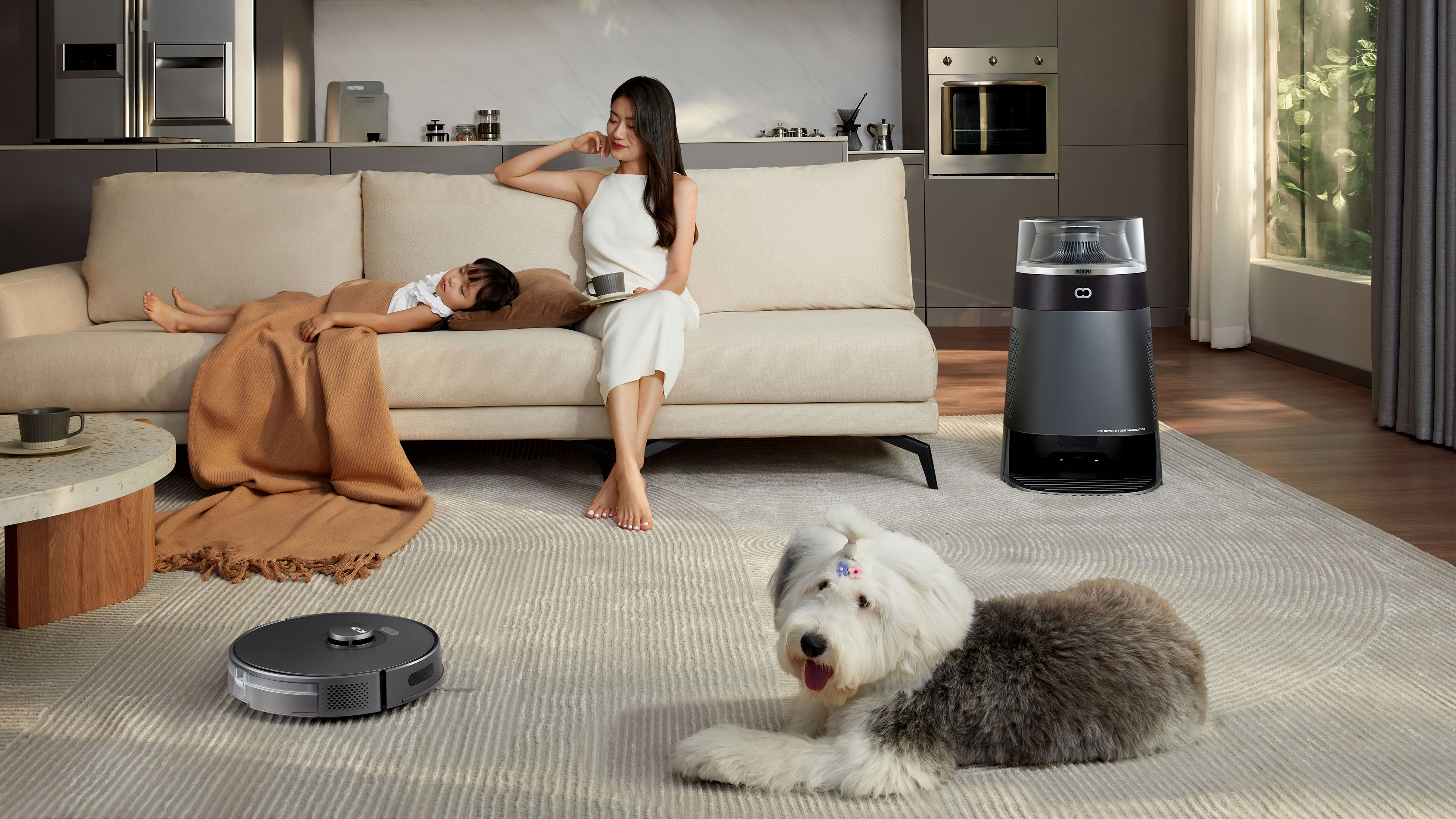 Sweeping robot，air cleaner，loudspeaker box，Atmosphere lamp，robot，harman kardon ，Sense of science and technology，household electrical appliances，
