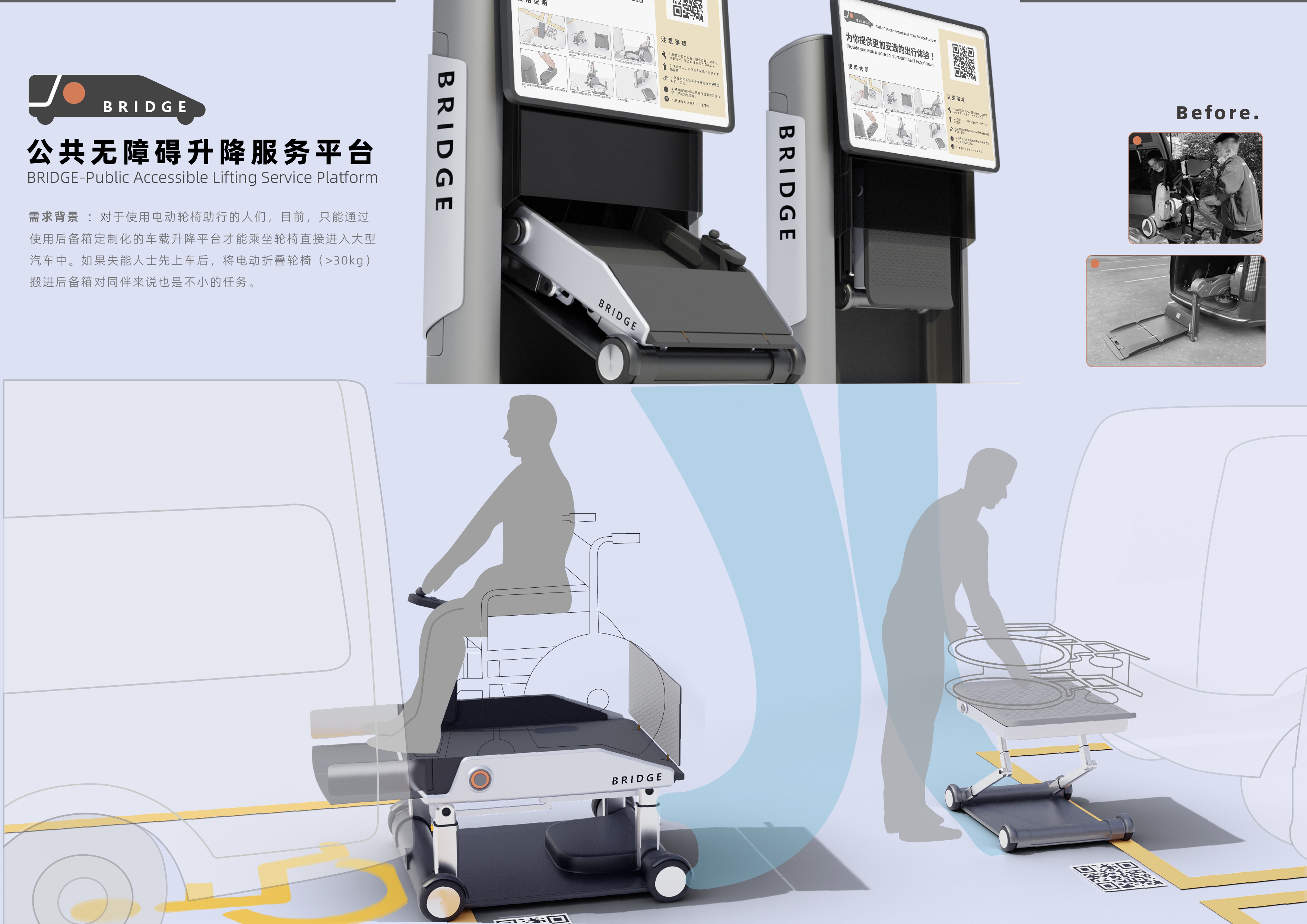 product design，conceptual design，Barrier free design，walker design，