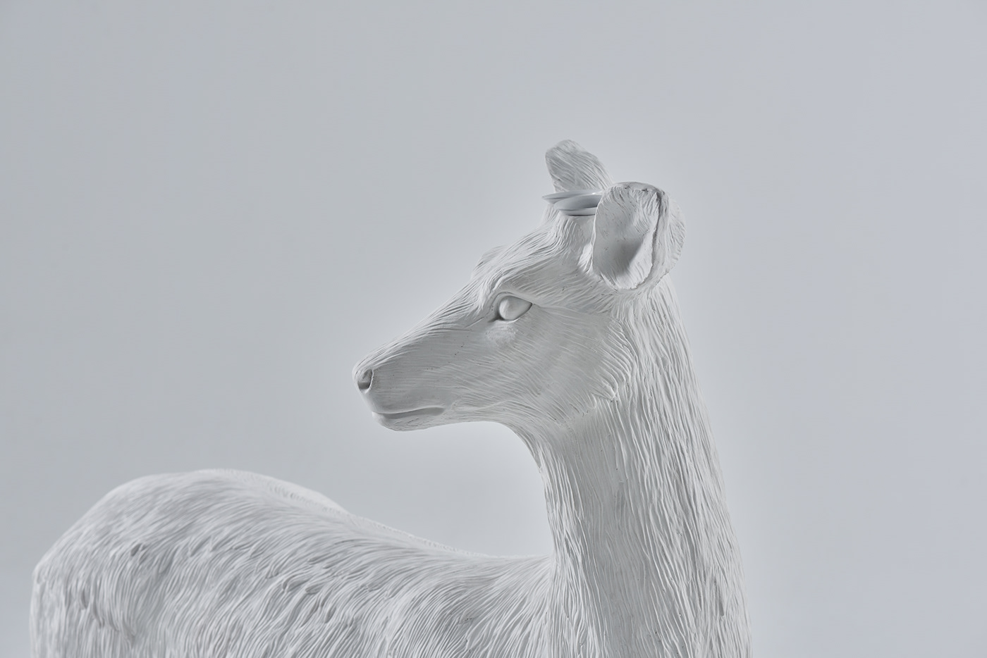 product design，white，deer，vase，Interior design，
