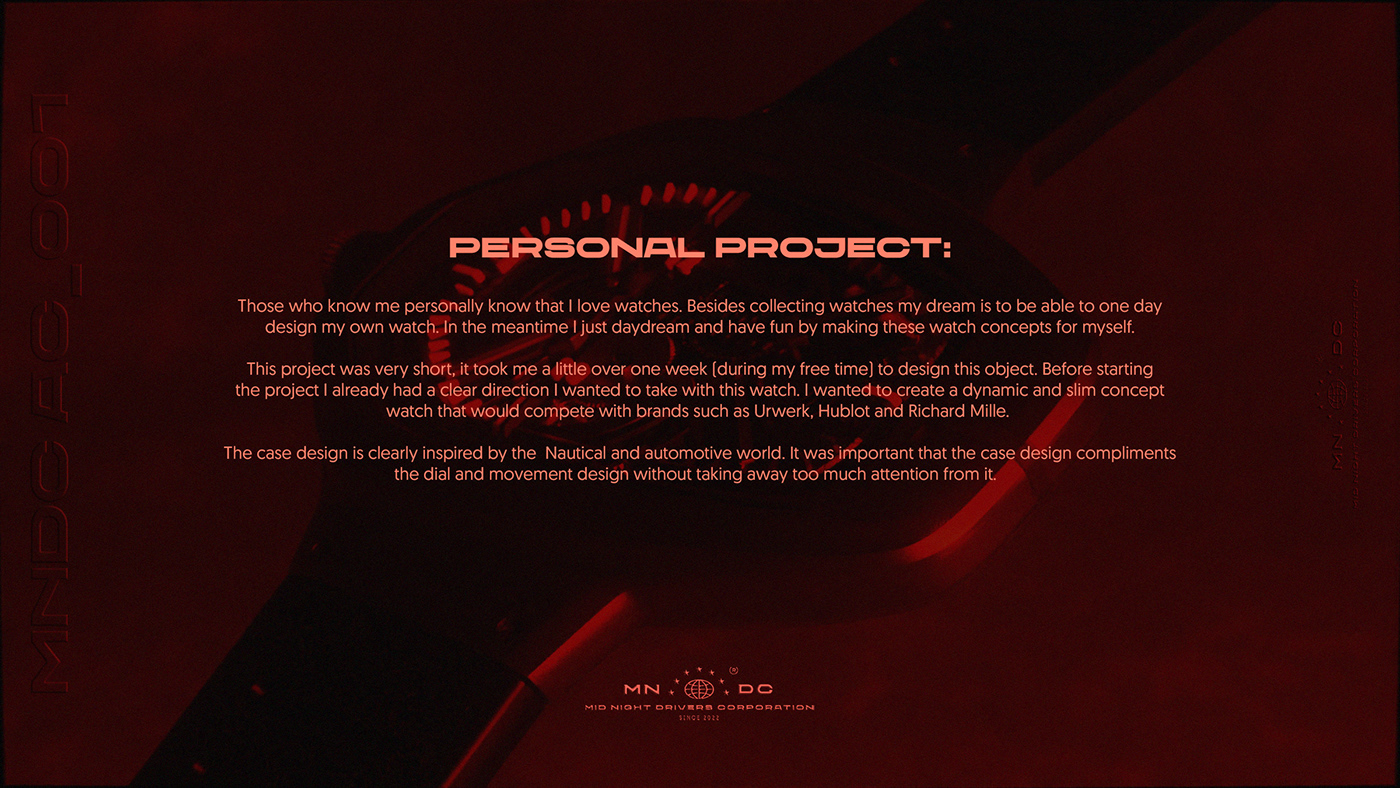 MNDC CONCEPT WATCH_A，Wristwatch，