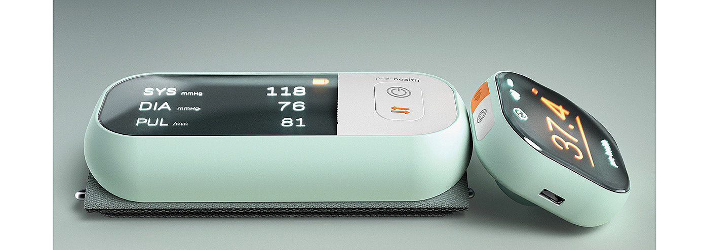 blood pressure-thermometer，Pre-health，