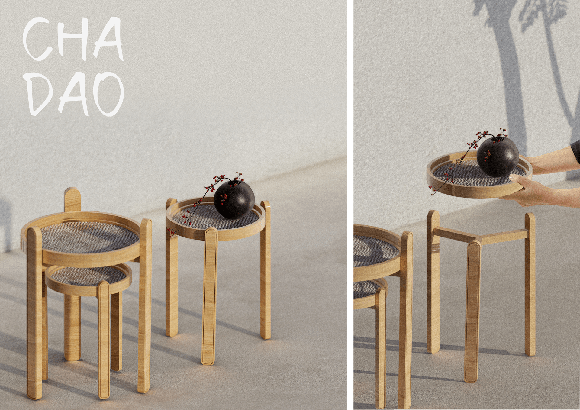 CHA DAO，tea table，Side table，