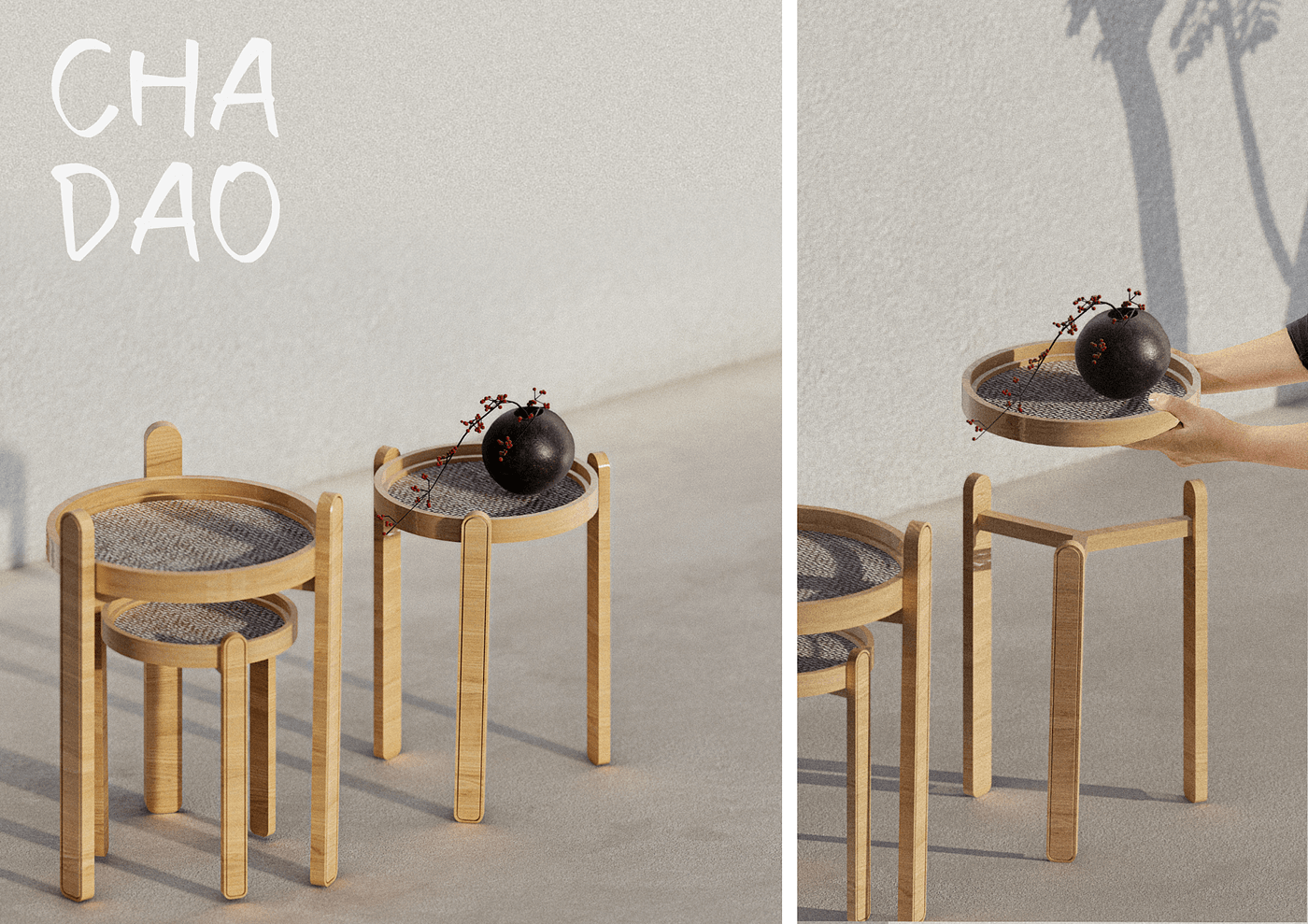 CHA DAO，tea table，Side table，
