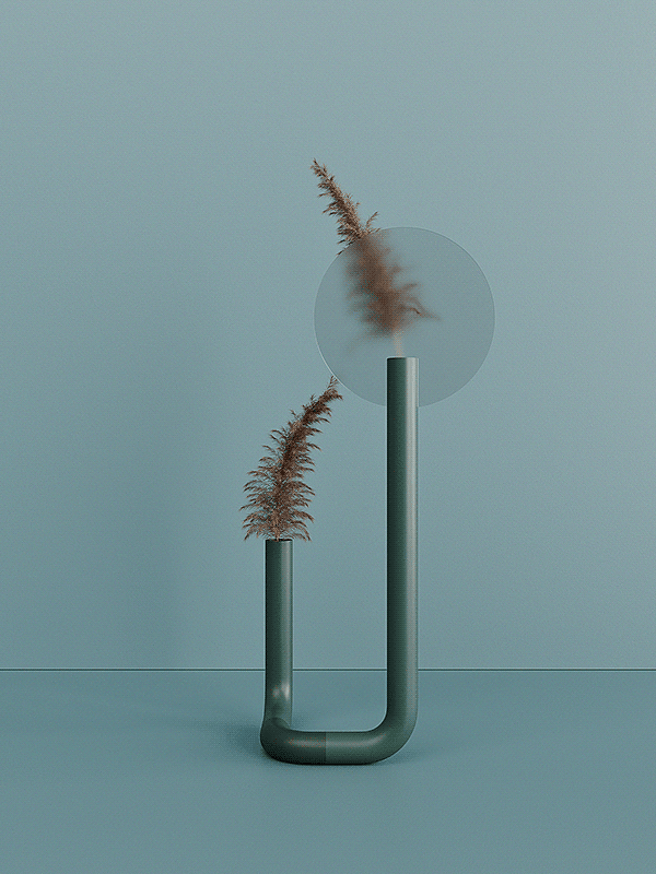 SILHOUETTE VASE，花瓶，