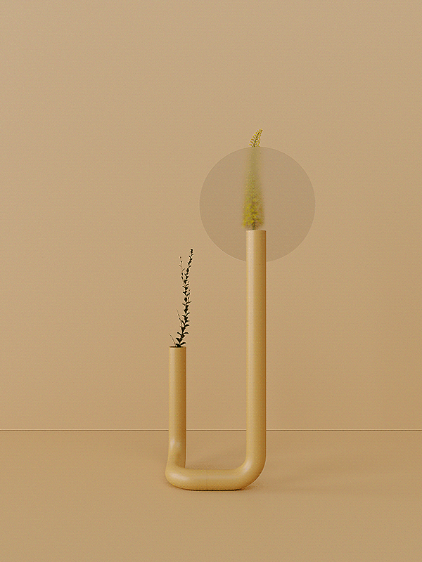 SILHOUETTE VASE，花瓶，