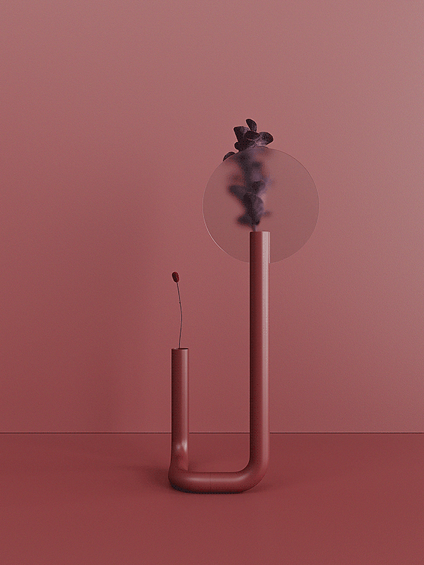 SILHOUETTE VASE，vase，
