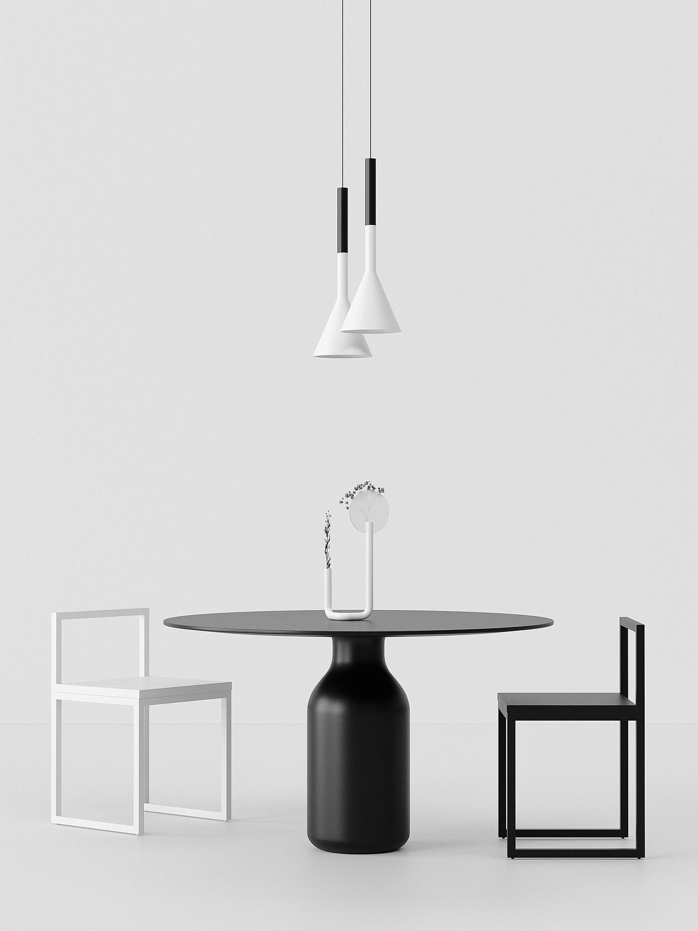SILHOUETTE VASE，vase，