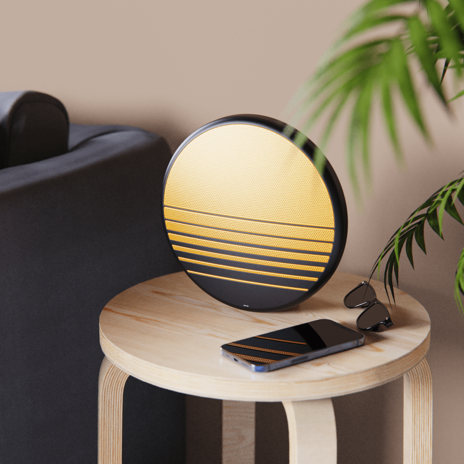 sound，DUSK，loudspeaker box，sunset，