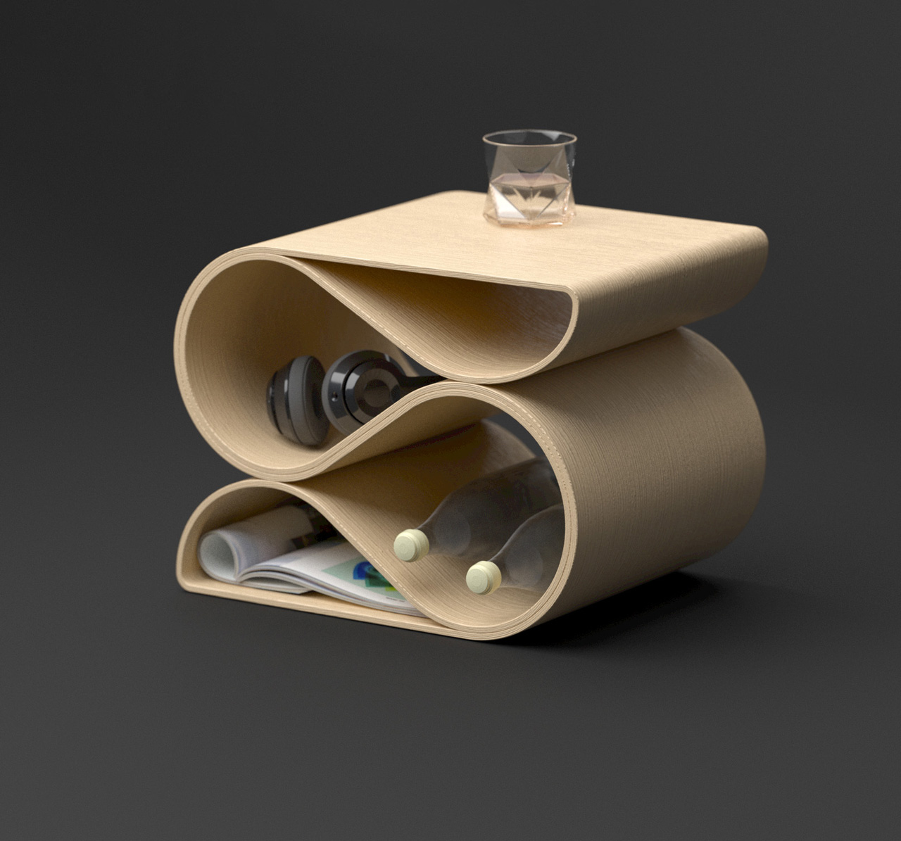 3D printing，Interlock storage，Side table，Home design，