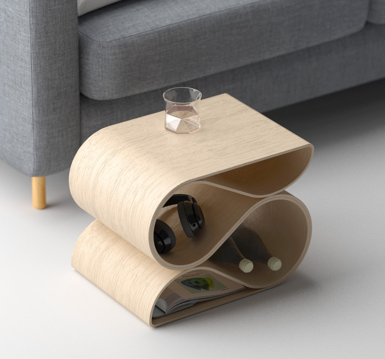 3D printing，Interlock storage，Side table，Home design，