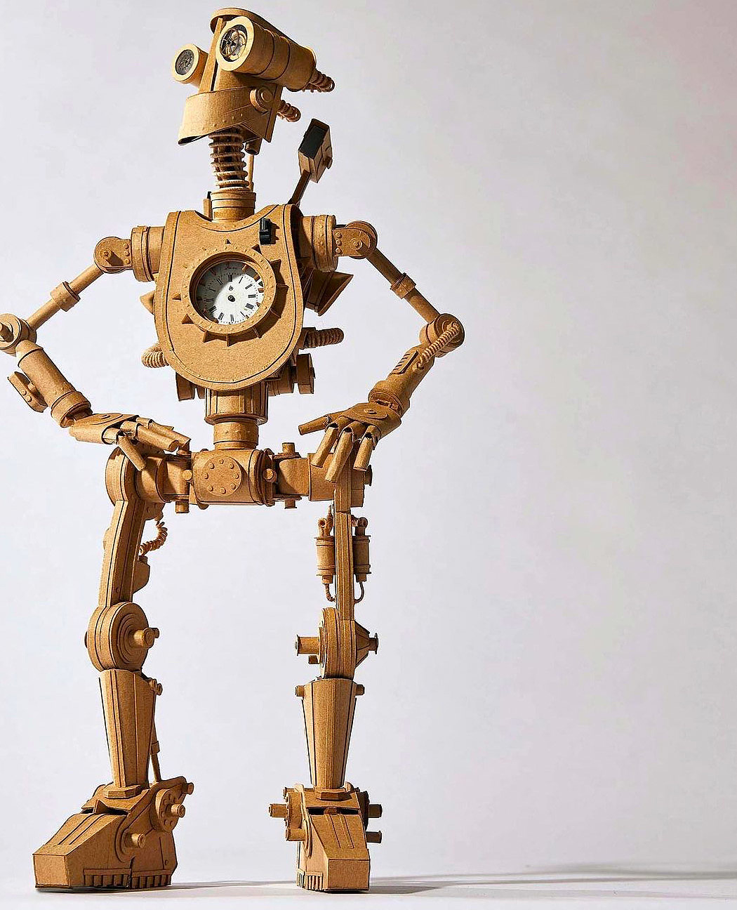 Sculpture，cardboard，Greg Olijnyk，science fiction，Futurism，