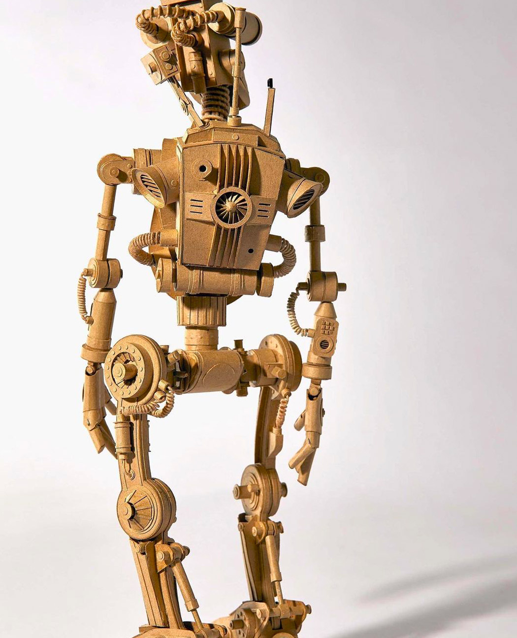 Sculpture，cardboard，Greg Olijnyk，science fiction，Futurism，