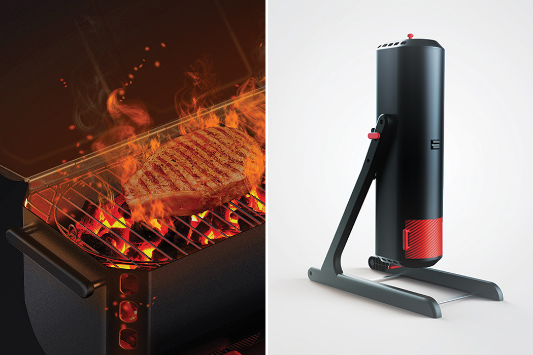 Grill，Save space，Easy to clean，