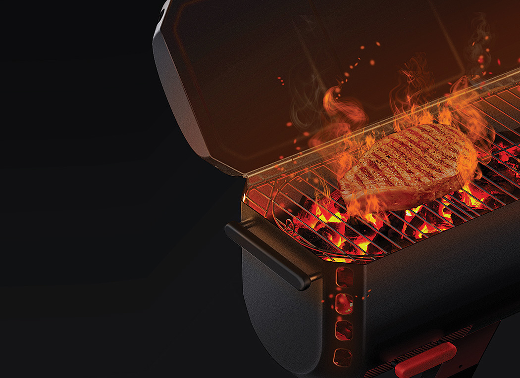 Grill，Save space，Easy to clean，